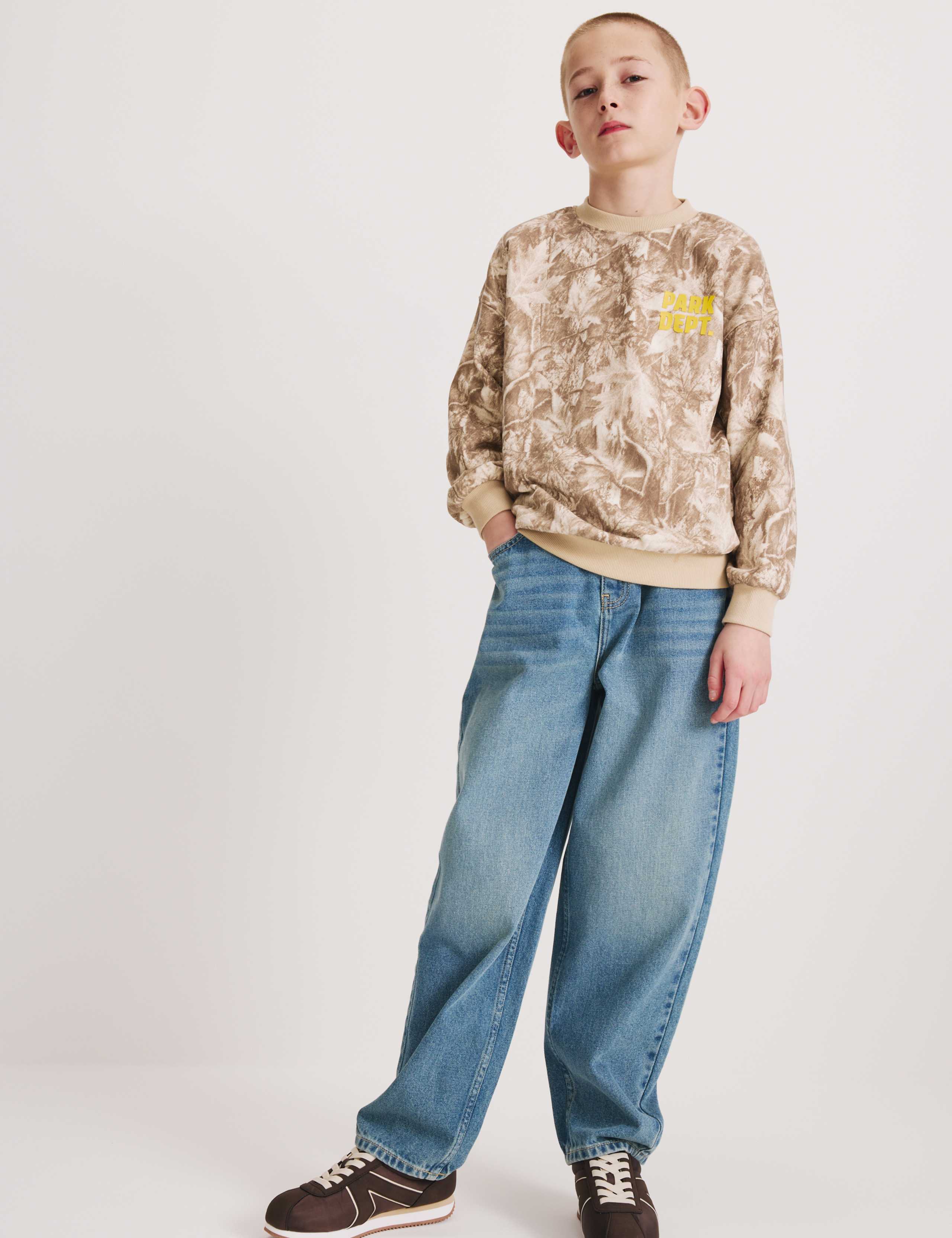 Cotton Rich Camouflage Sweatshirt (6-16 Yrs) 1 of 4