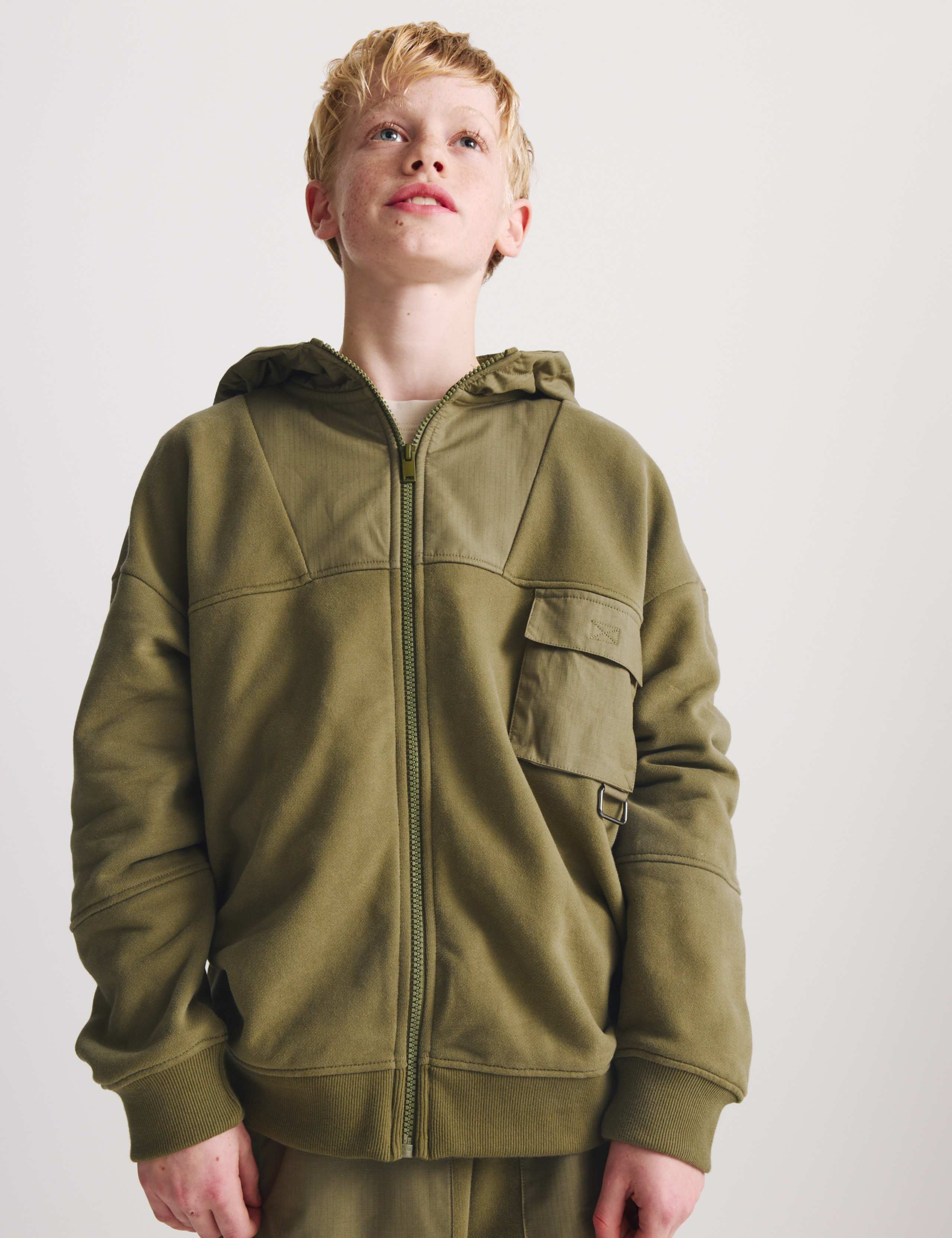 Cotton Rich Zip Hoodie (6-16 Yrs) 1 of 8