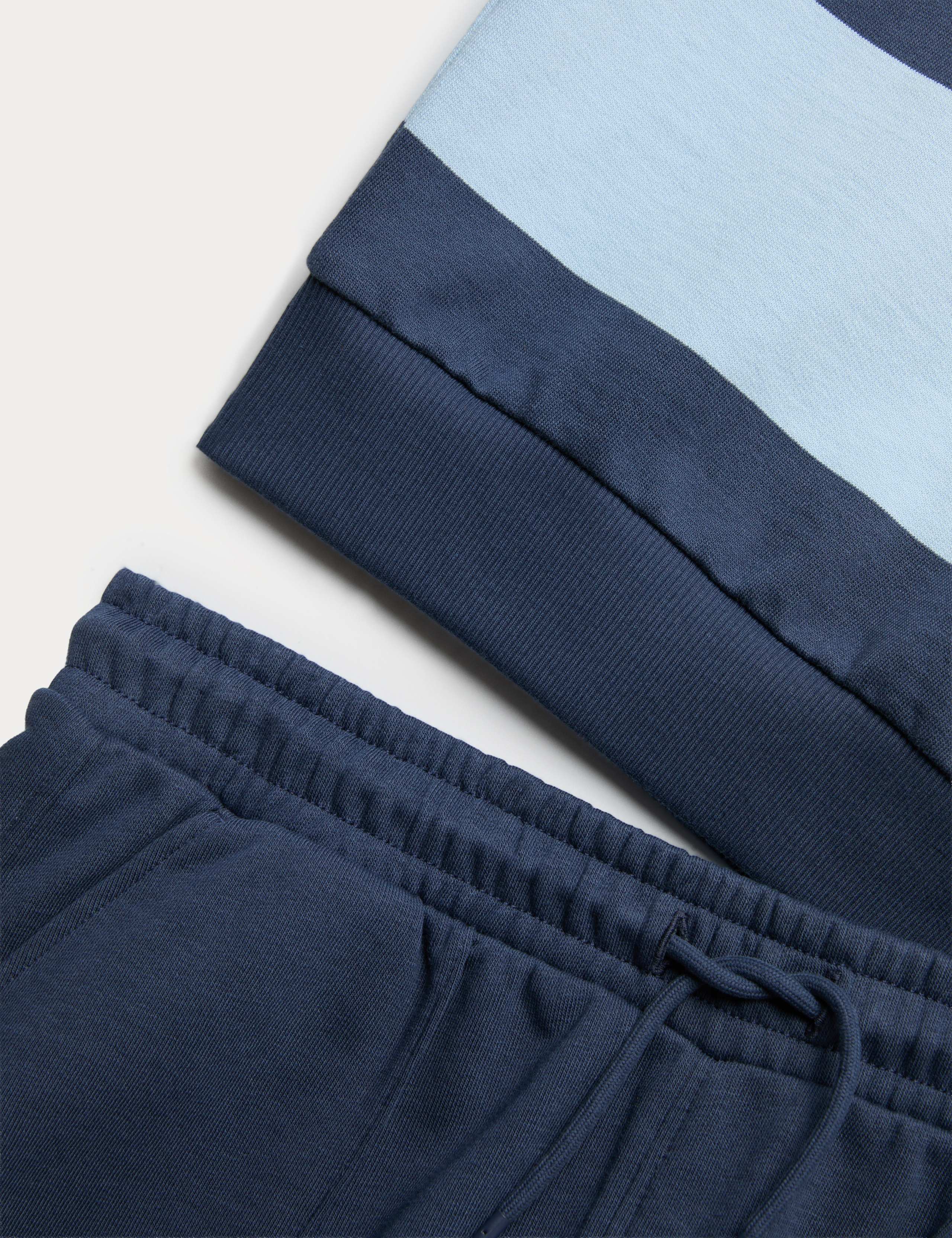 Pure Cotton Rugby Top & Shorts Set (6-16 Yrs) 2 of 2