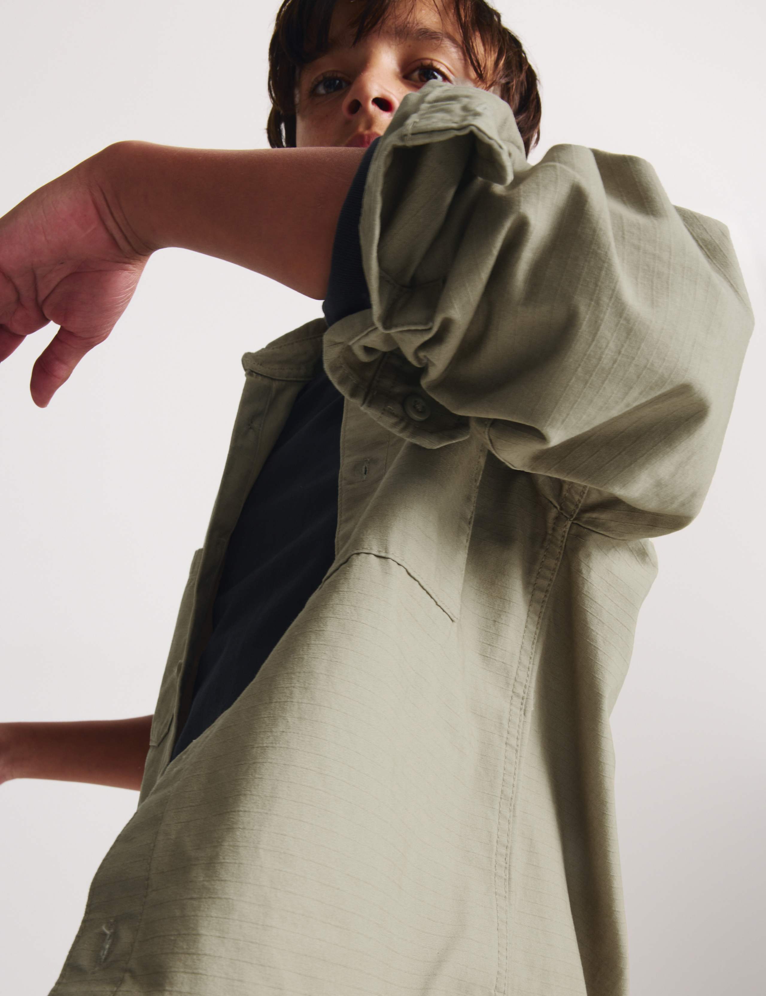 Pure Cotton Ripstop Shirt (6-16 Yrs) 5 of 7