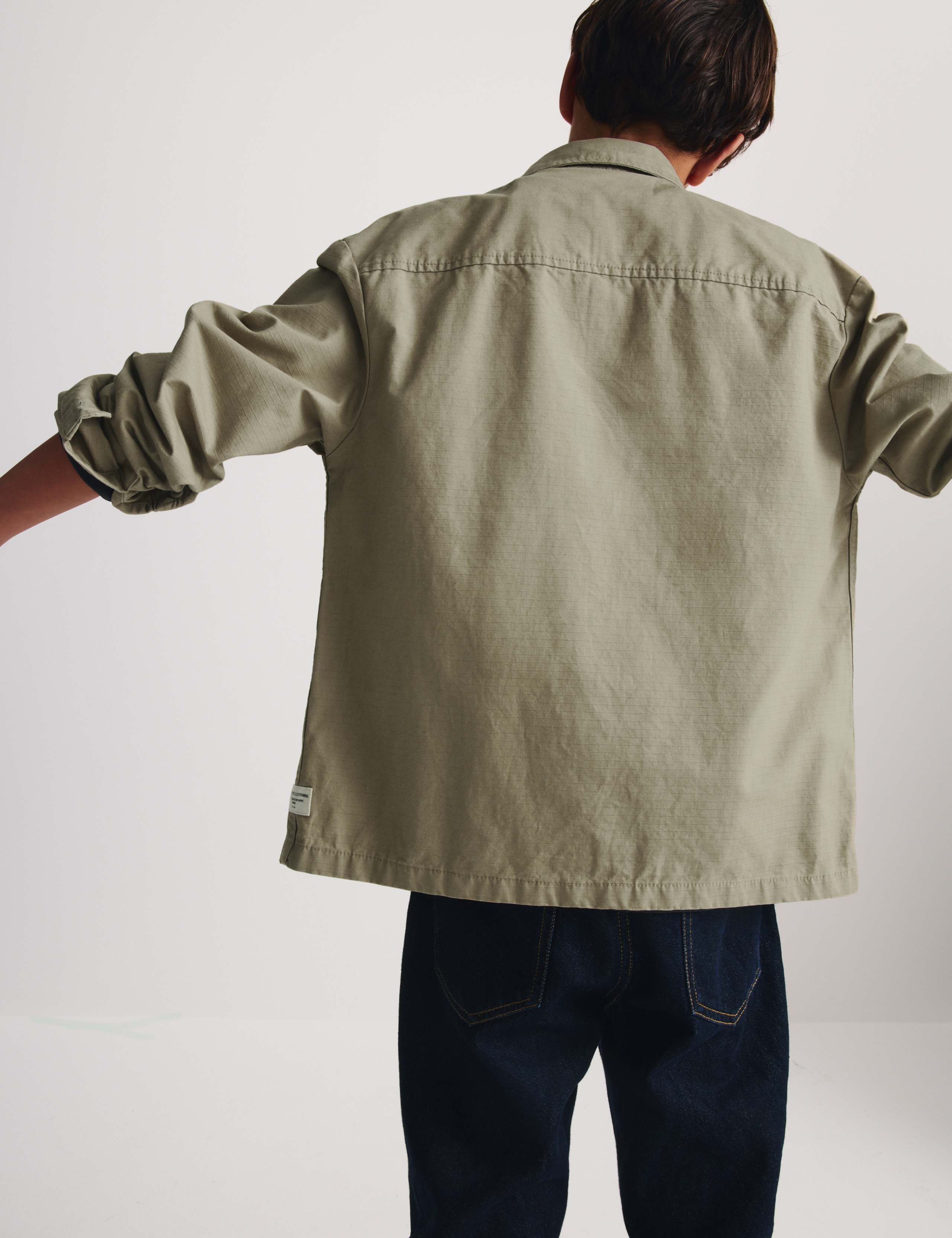 Pure Cotton Ripstop Shirt (6-16 Yrs) 6 of 7