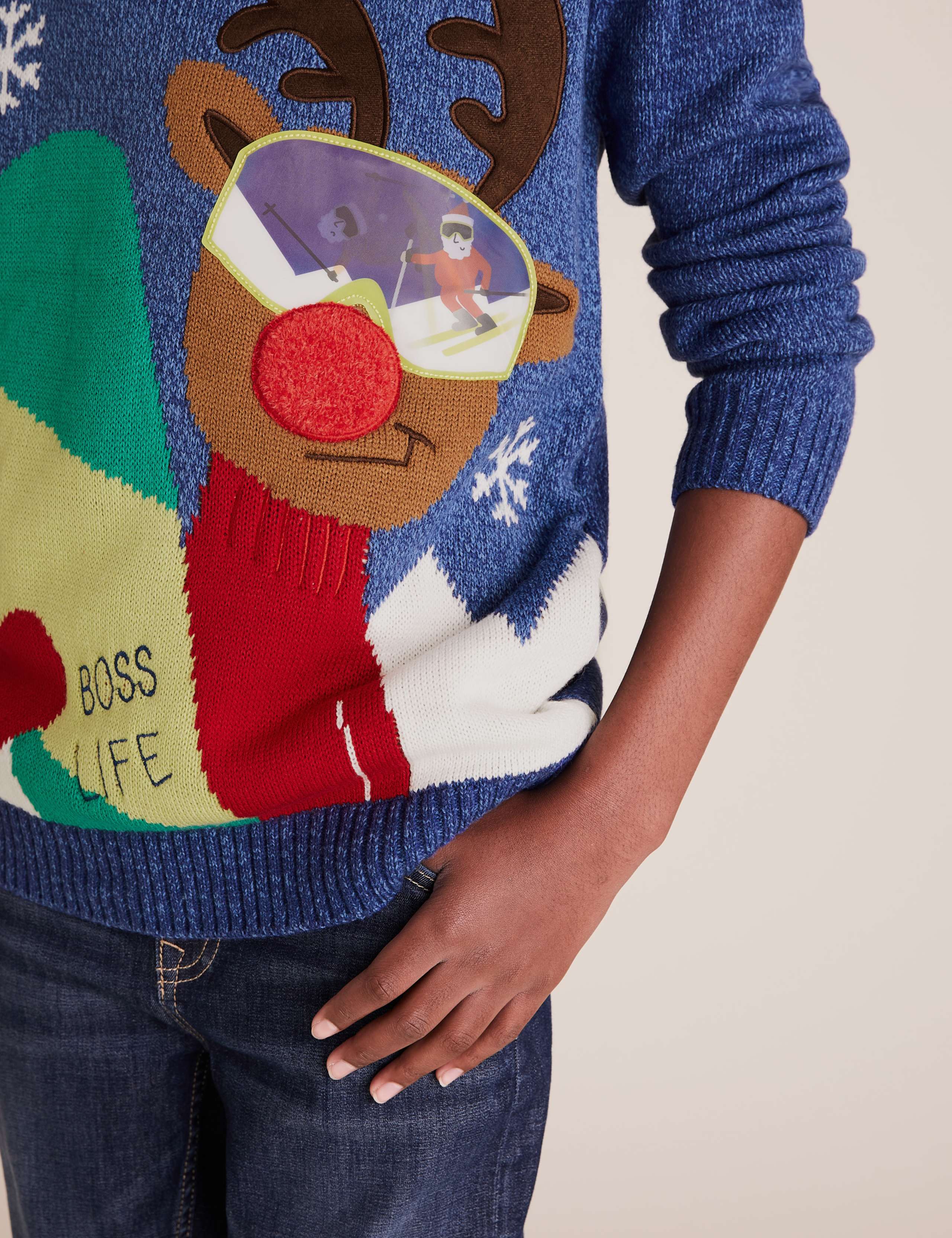 Lenticular Reindeer Christmas Jumper (6-16 Yrs) 2 of 4