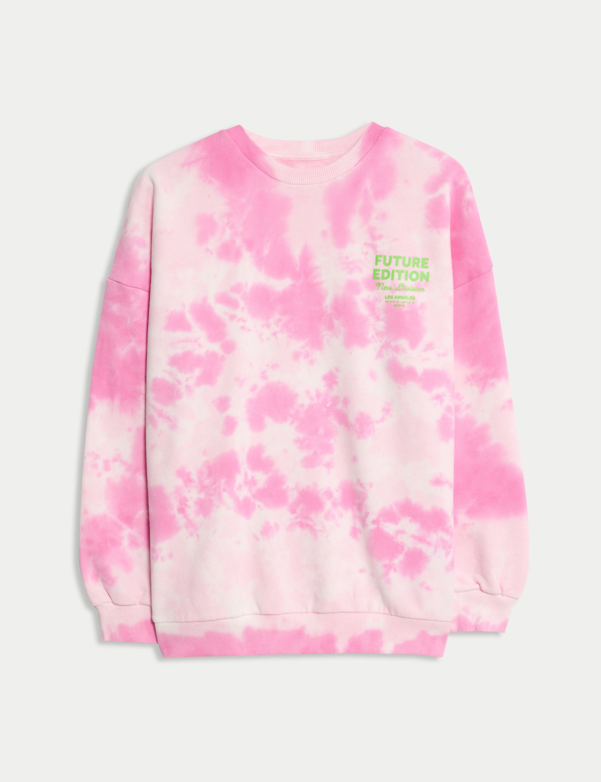 Pure Cotton Tie Dye Sweatshirt (2-16 Yrs) 2 of 7