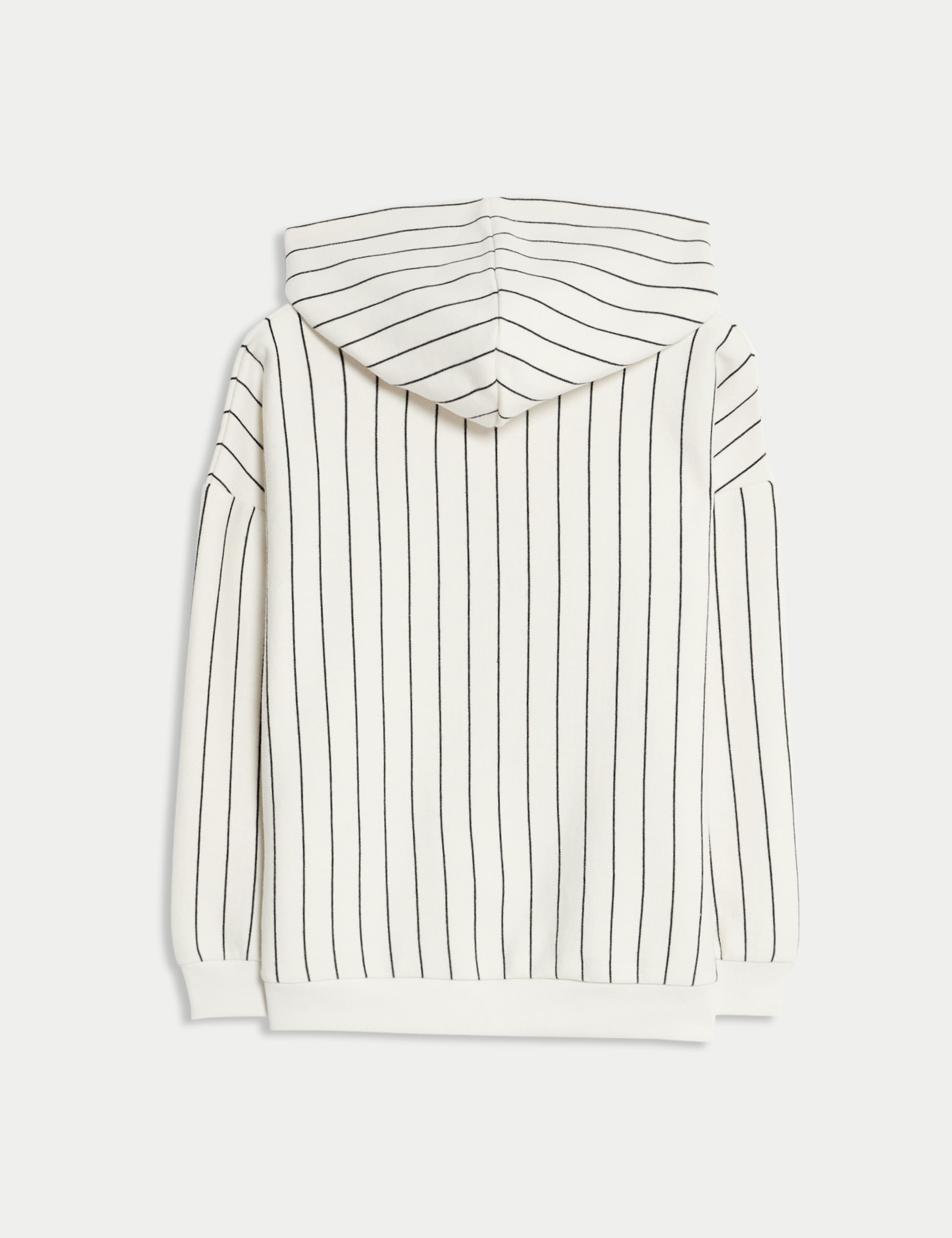 Cotton Rich Striped Graphic Hoodie (6-16 Yrs) 2 of 2