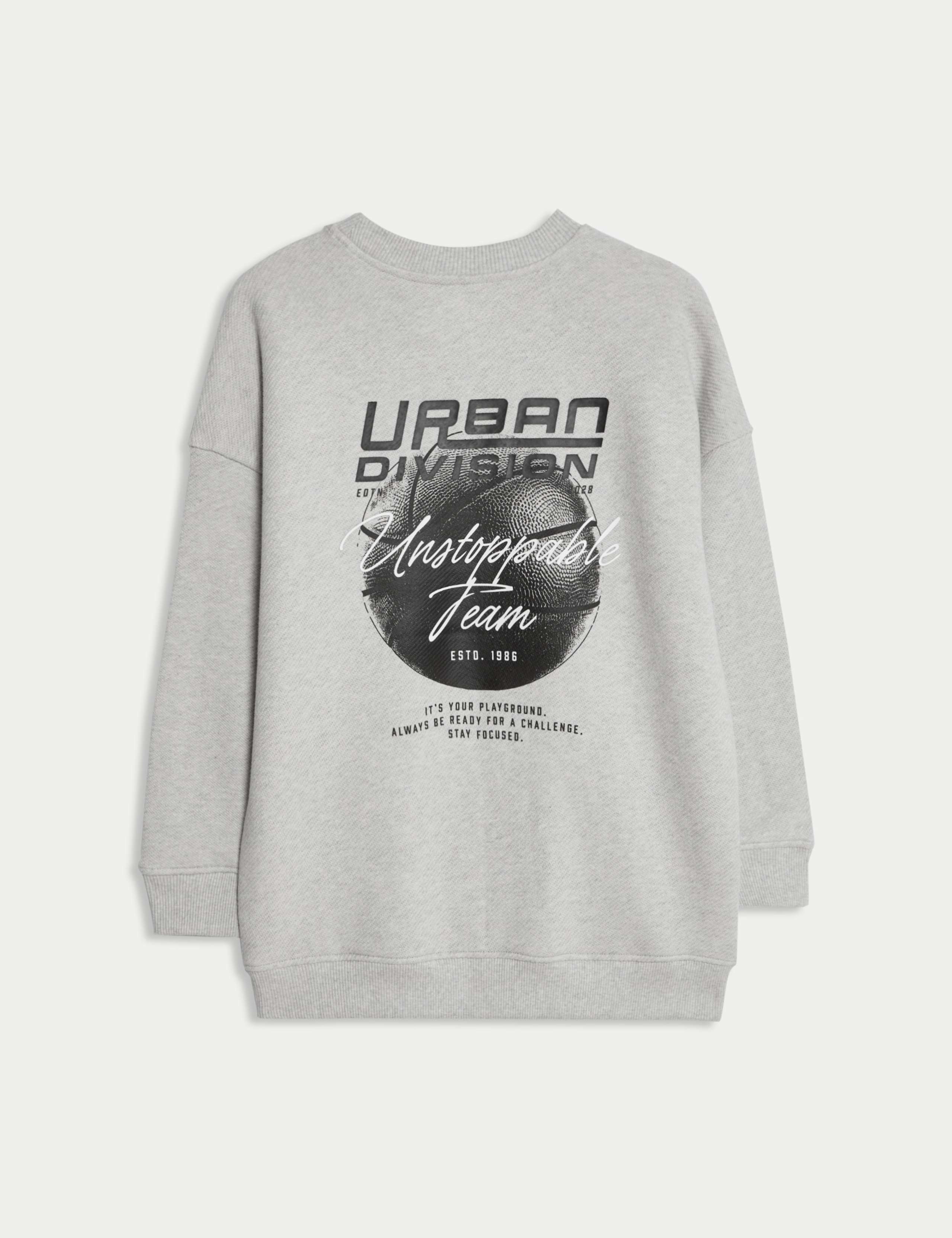 Pure Cotton Graphic Sweatshirt (6-16 Yrs) 2 of 2