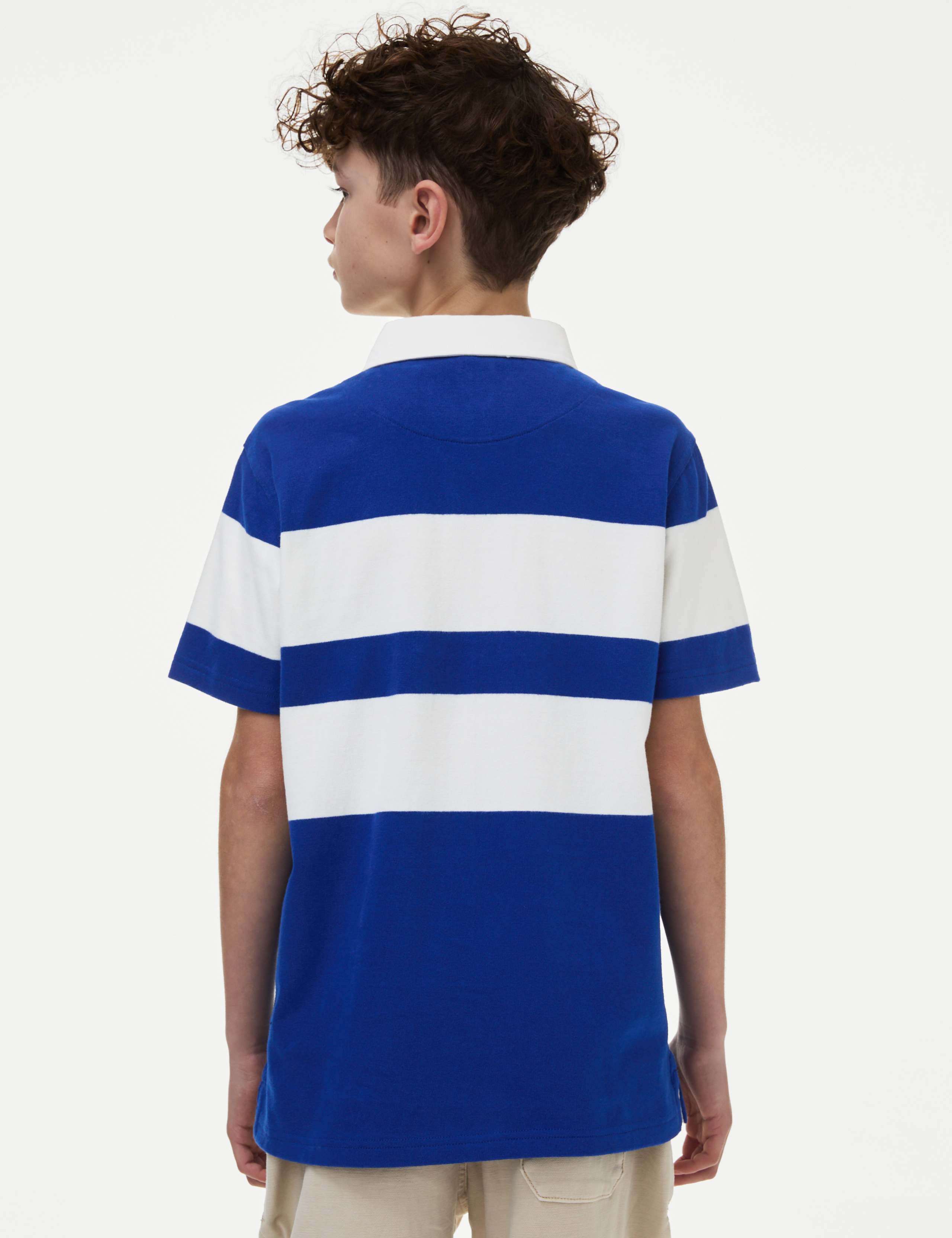 Pure Cotton Logo Rugby Shirt (6-16 Yrs) 4 of 4