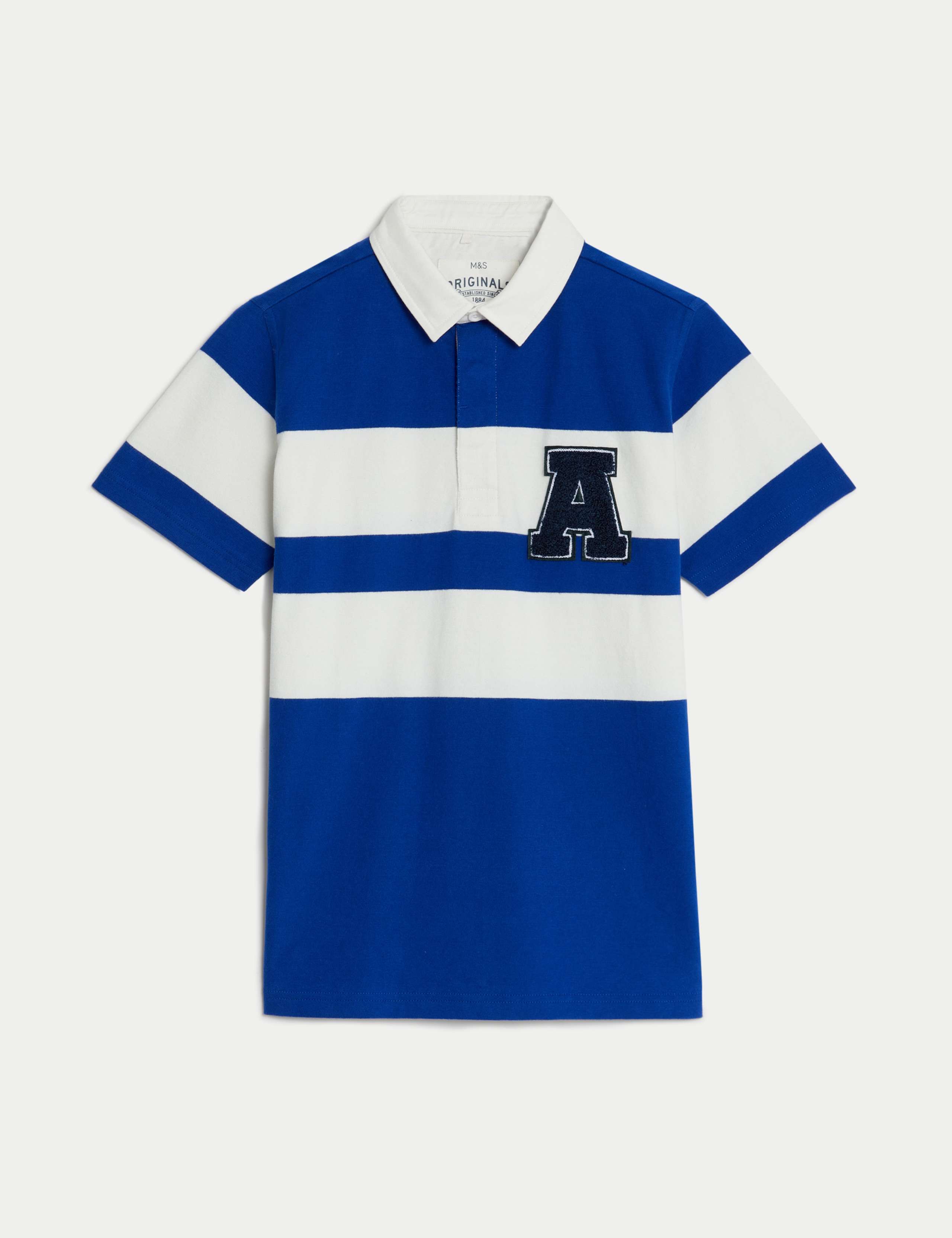 Pure Cotton Logo Rugby Shirt (6-16 Yrs) 2 of 4