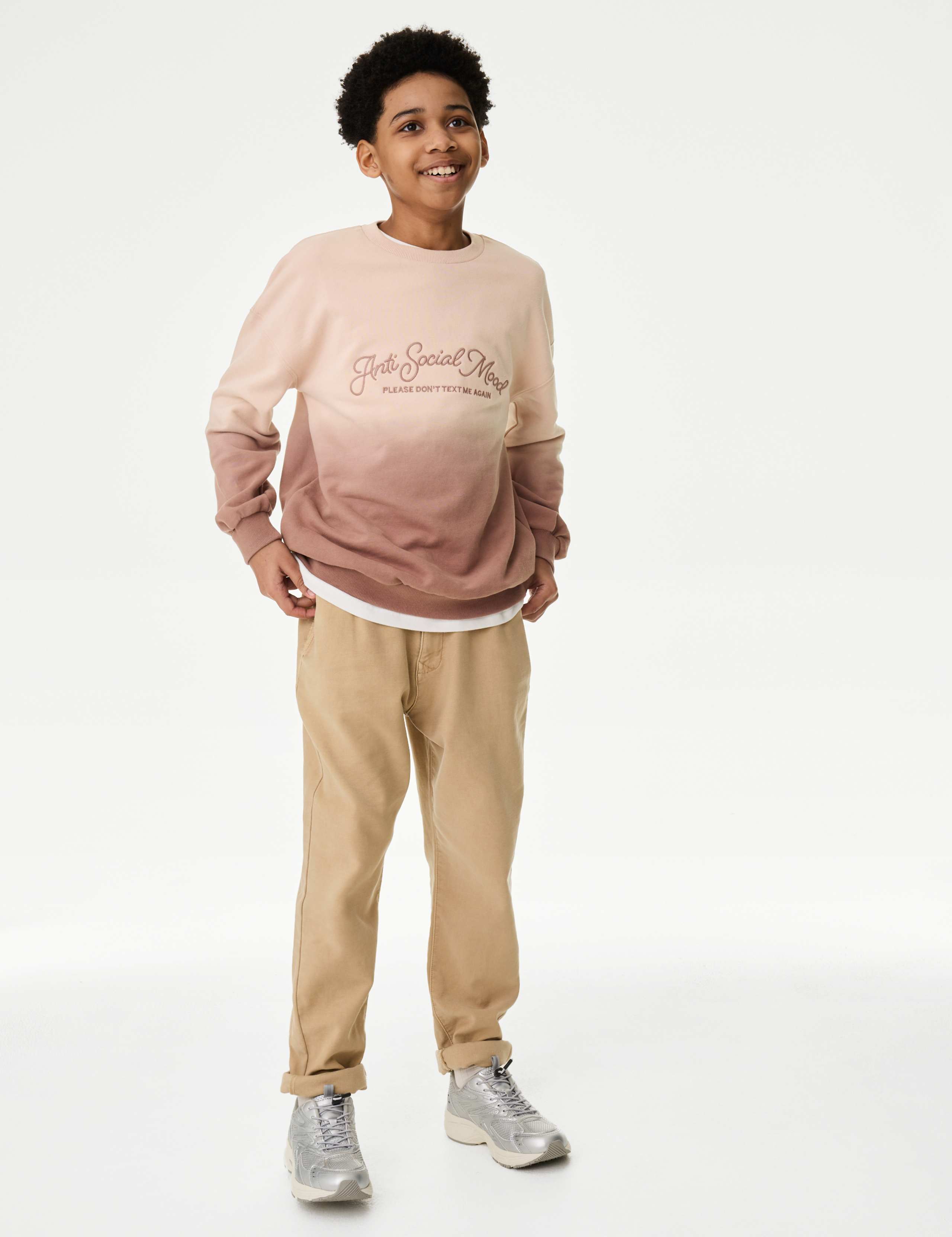 Cotton Rich Ombre Graphic Sweatshirt (6-16 Yrs) 3 of 6