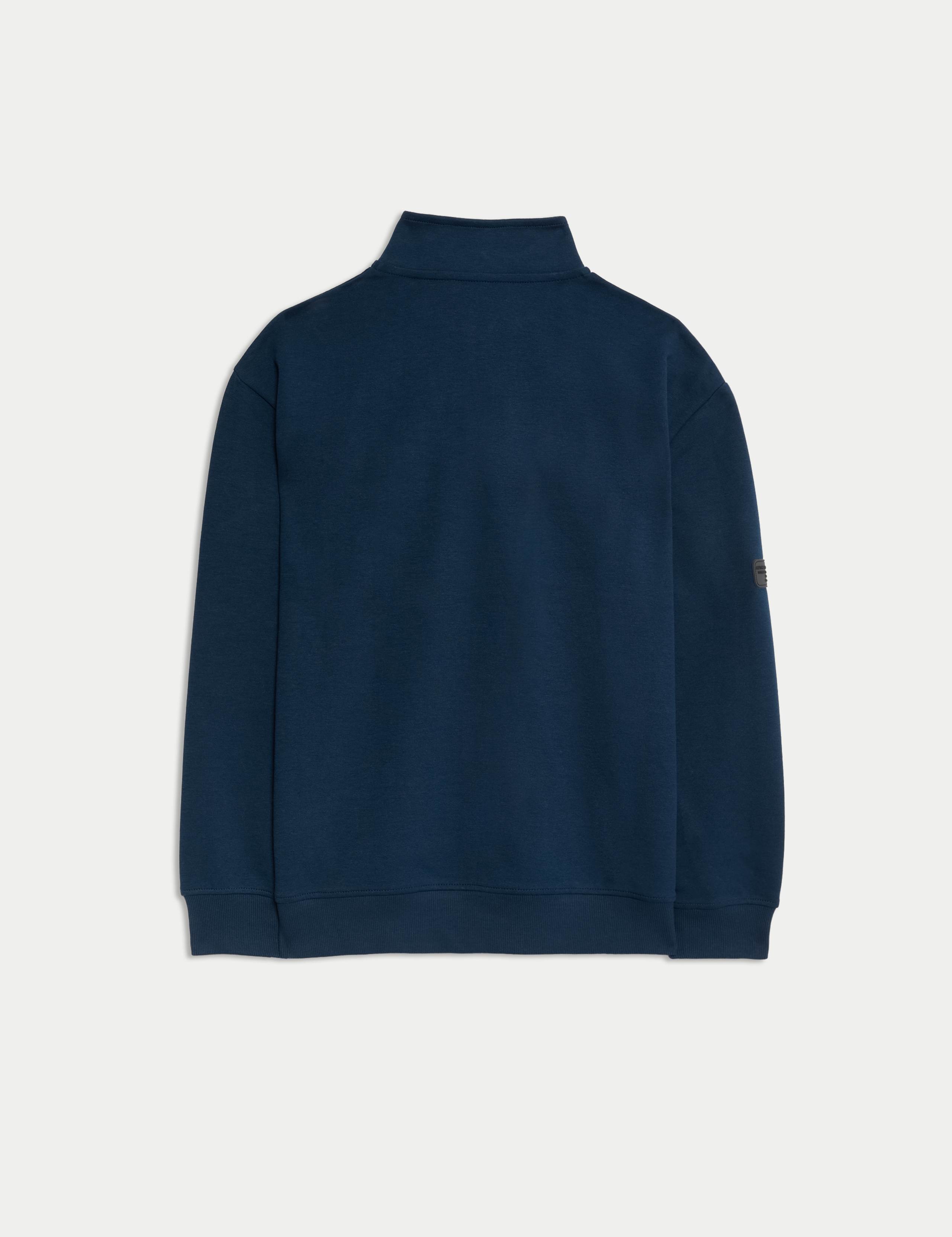 Cotton Rich Funnel Neck Sweatshirt (6-16 Yrs) 2 of 2