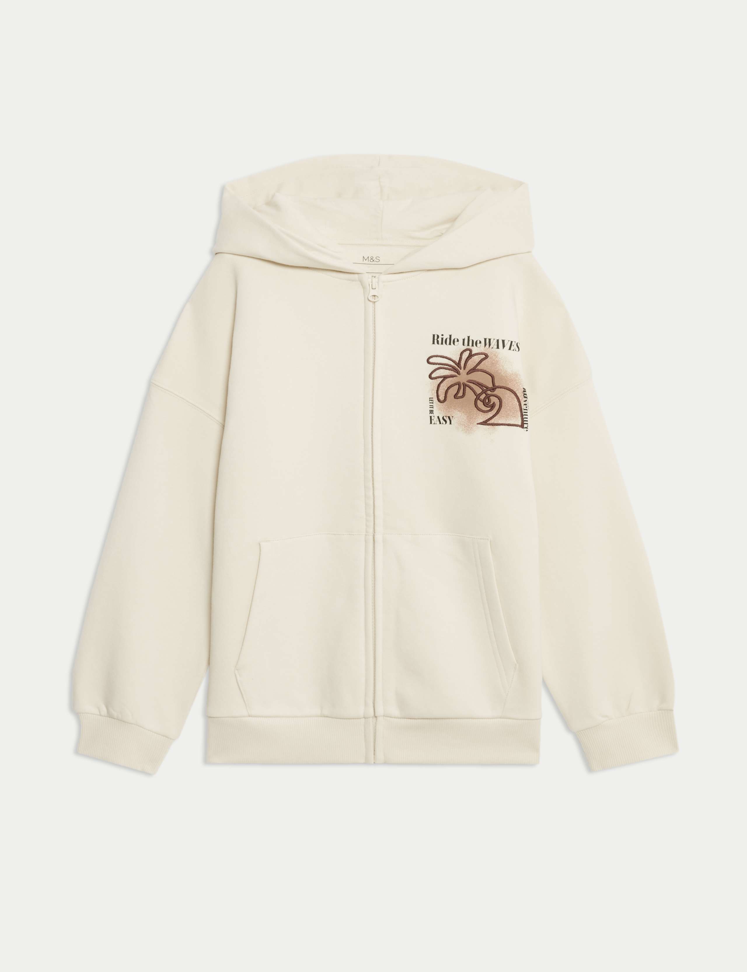Cotton Rich Printed Zip Hoodie (6-16 Yrs) 2 of 7