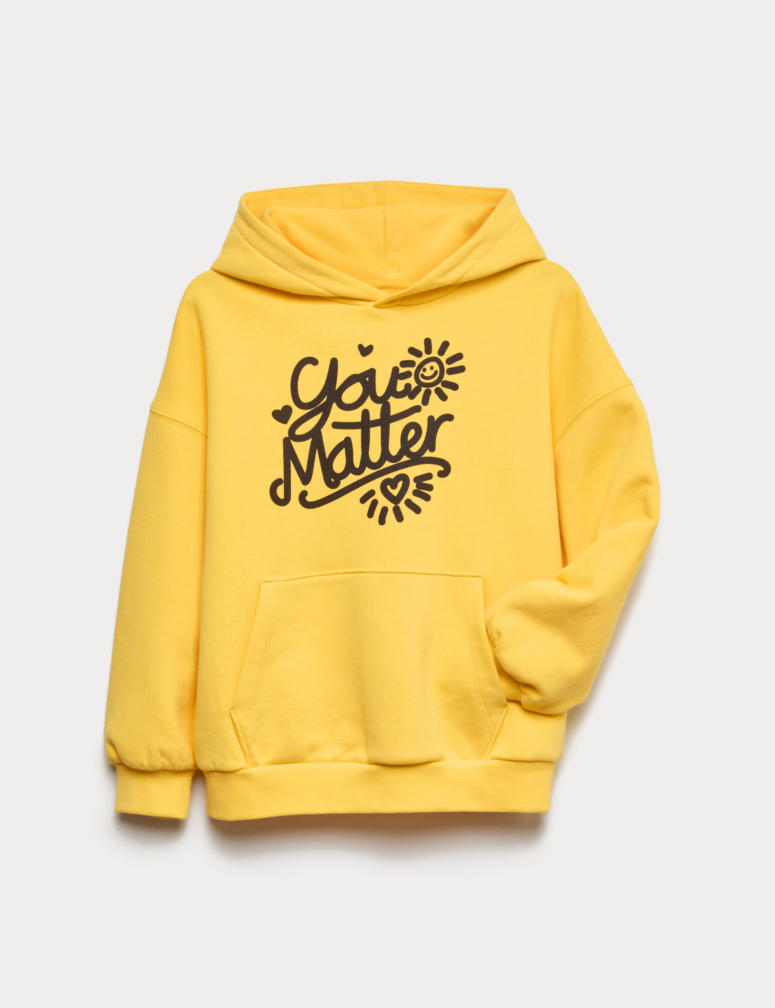 Cotton Rich You Matter Slogan Hoodie (2-16 Yrs) 2 of 4