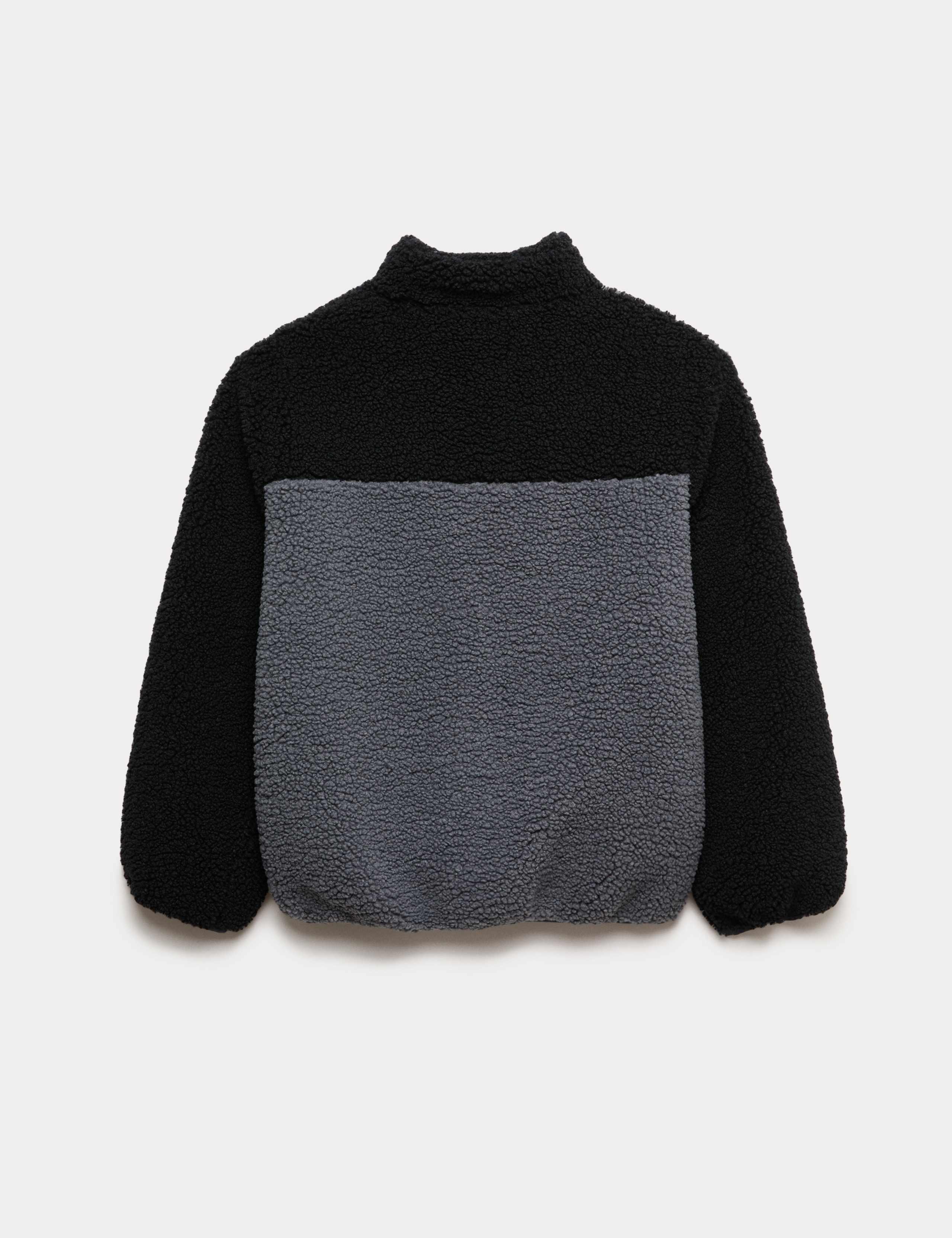 Colour Block Zip Borg Jacket (6-16 Yrs) 2 of 3