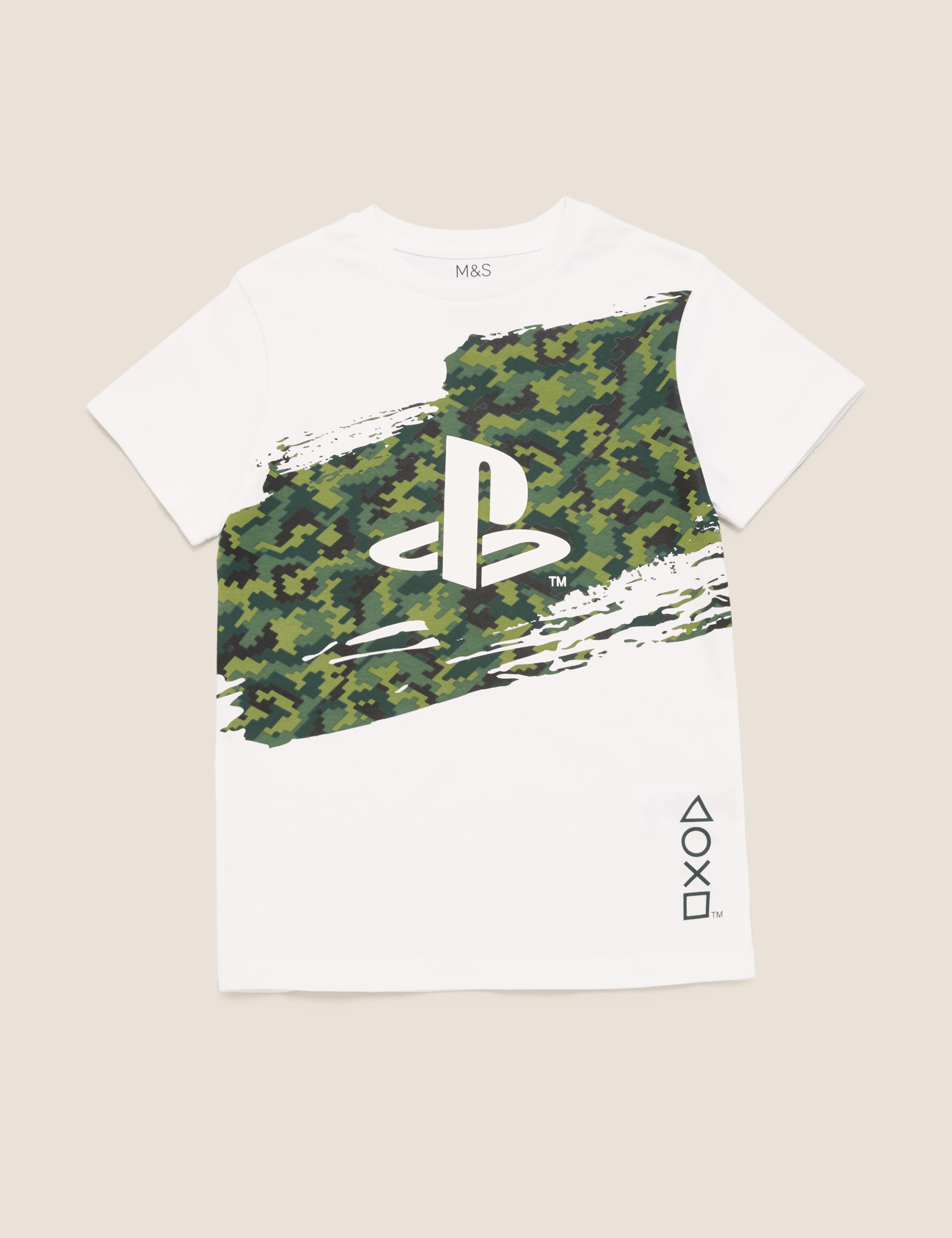 Pure Cotton PlayStation™ Camouflage T-Shirt (6-16 Yrs) 2 of 5