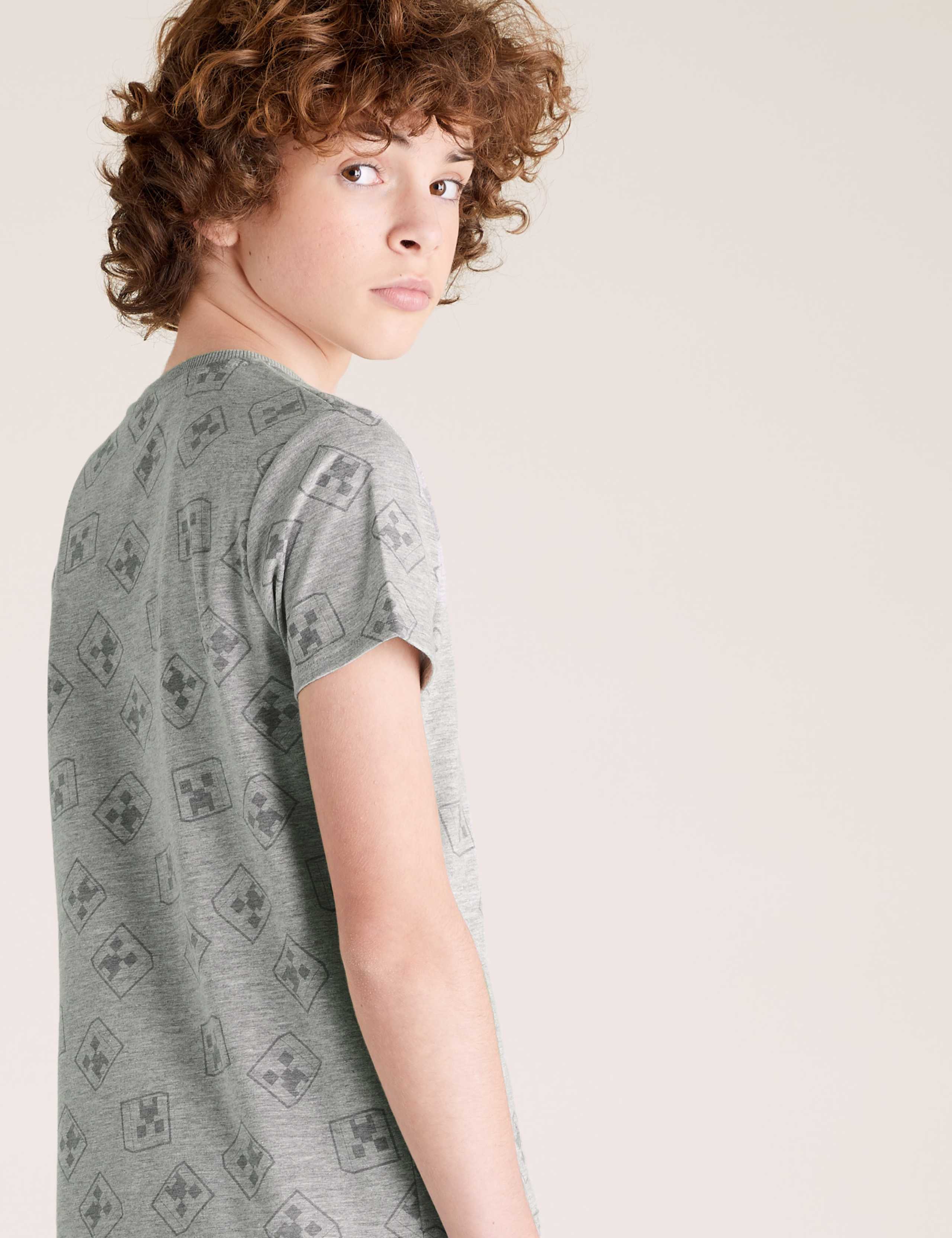 Cotton Minecraft™ T-Shirt (6-16 Yrs) 4 of 6