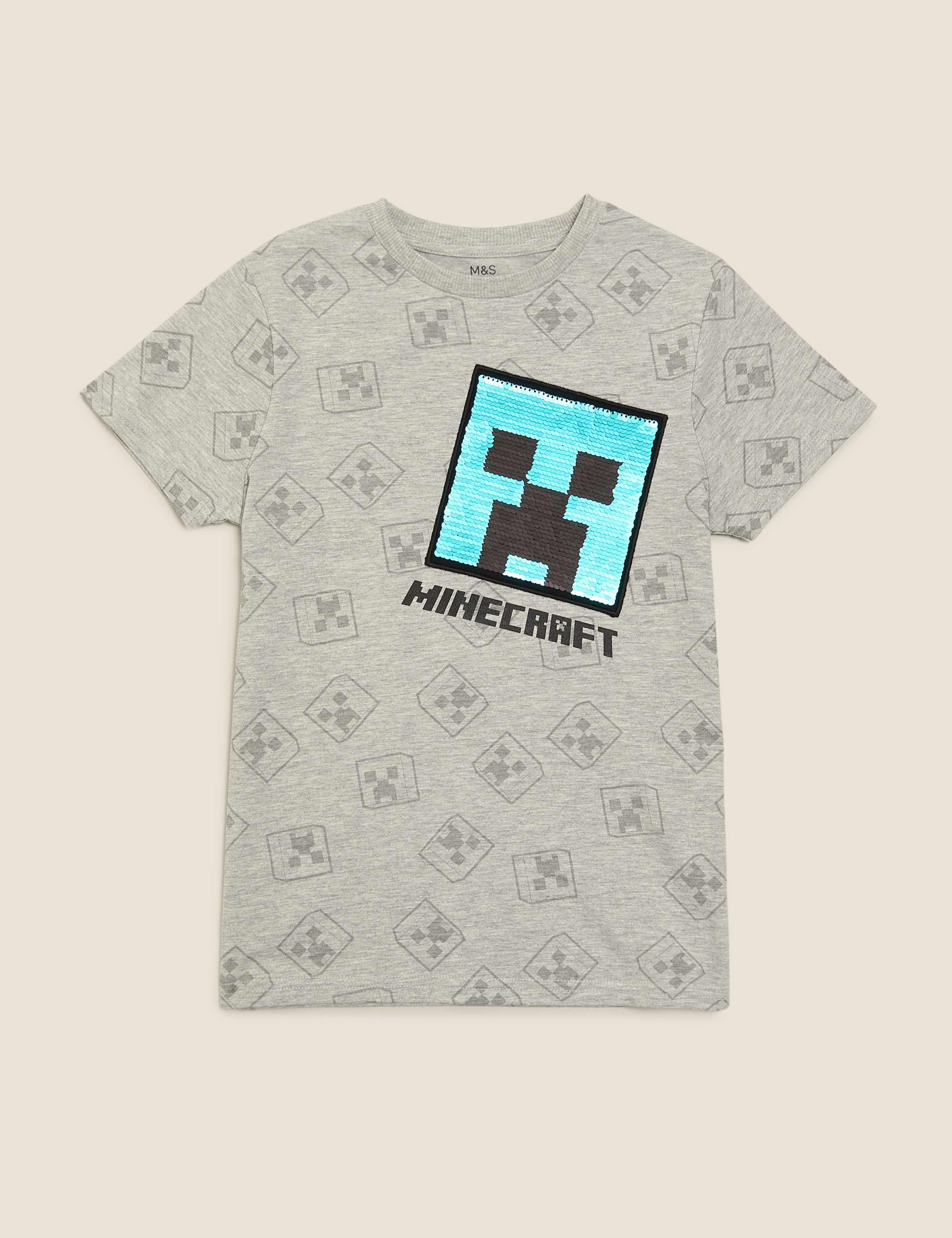 Cotton Minecraft™ T-Shirt (6-16 Yrs) 2 of 6
