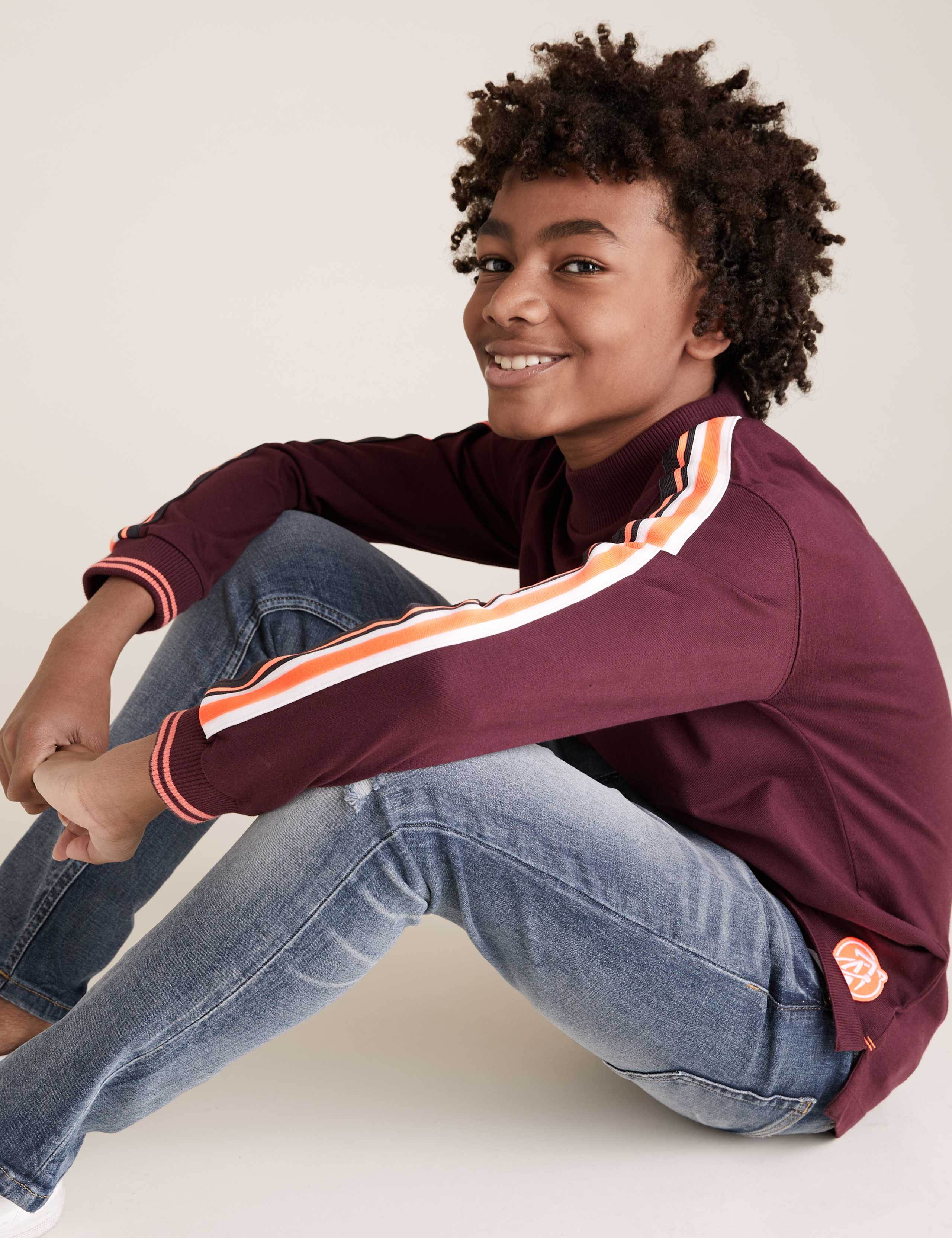 Pure Cotton Turtleneck Top (6-16 Yrs) 1 of 4