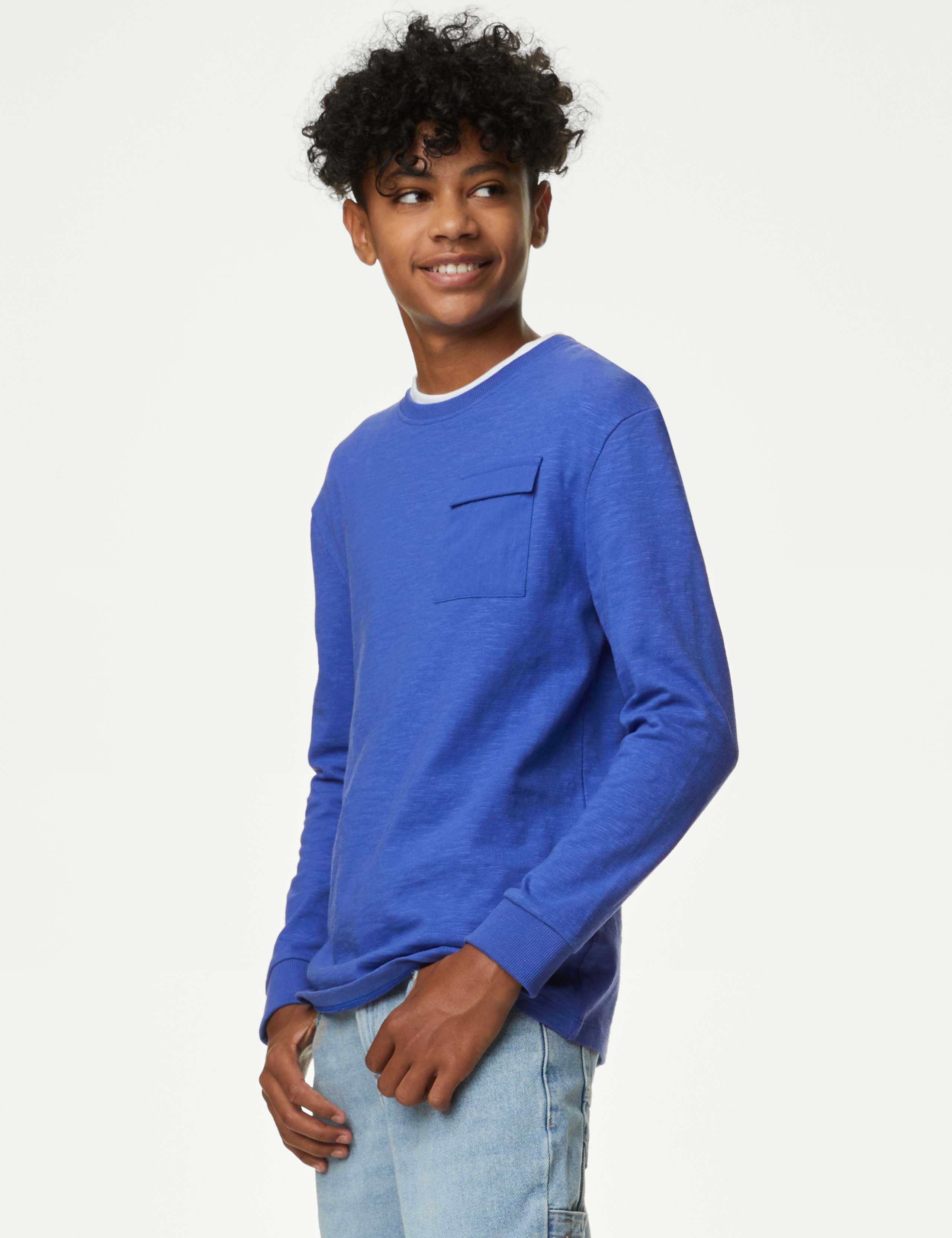 Pure Cotton Textured Top (6-16 Yrs) 1 of 4