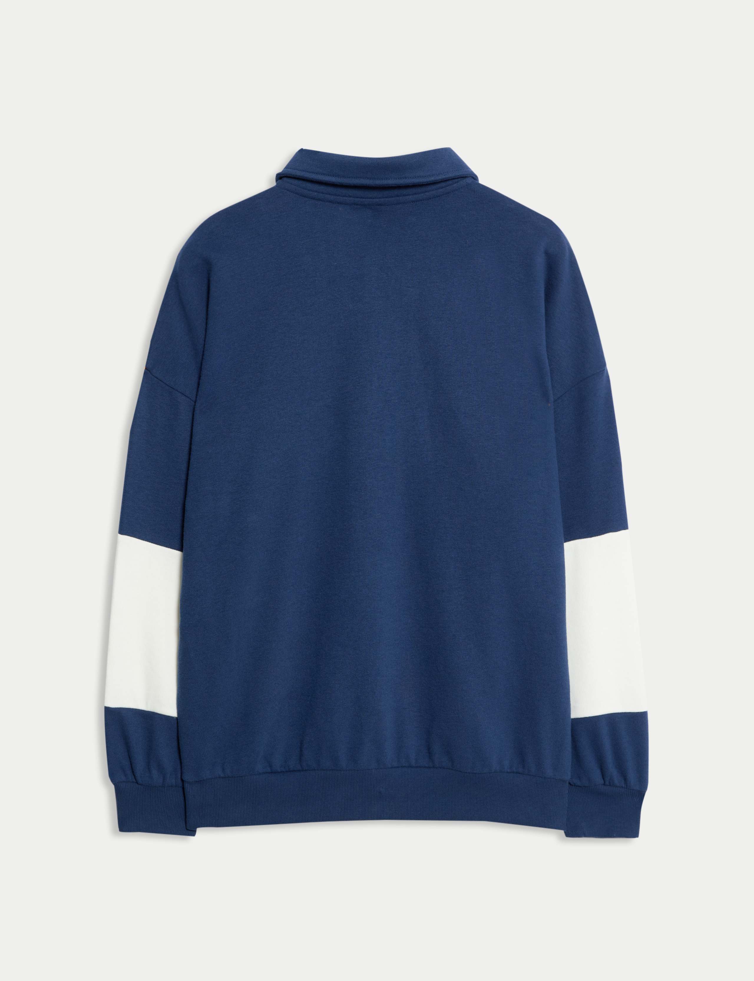 Cotton Rich Colour Block Rugby Sweatshirt (6-16 Yrs) 2 of 2