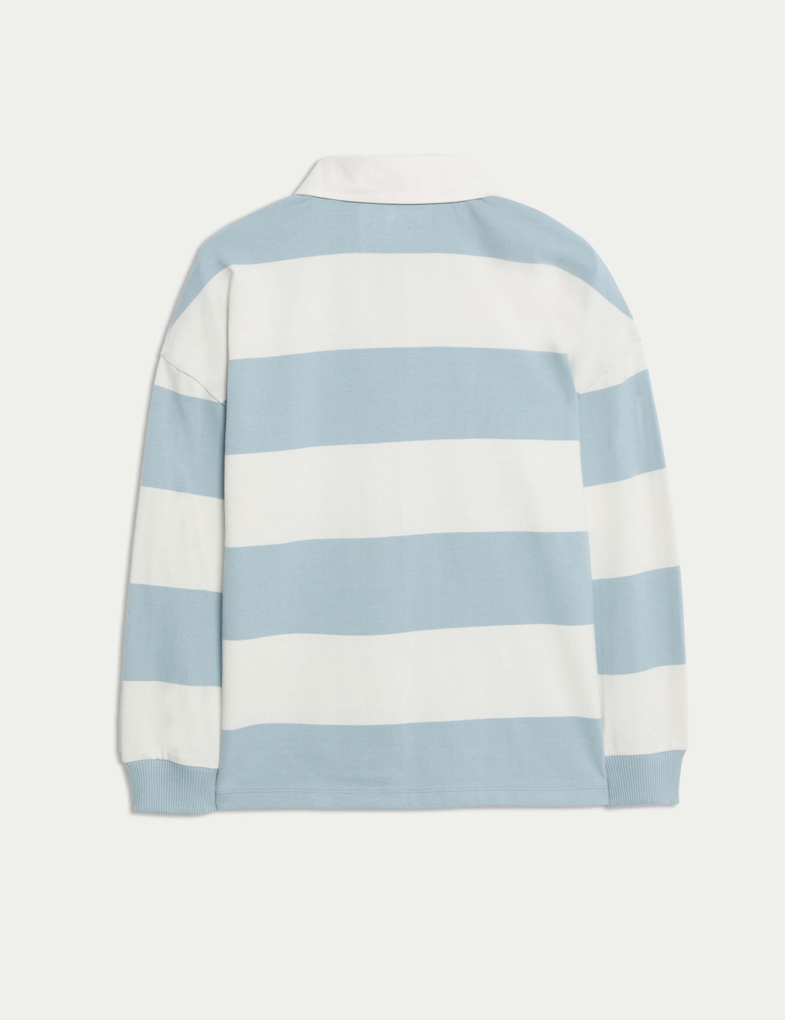 Pure Cotton Striped Rugby Shirt (6-16 Yrs) 2 of 2