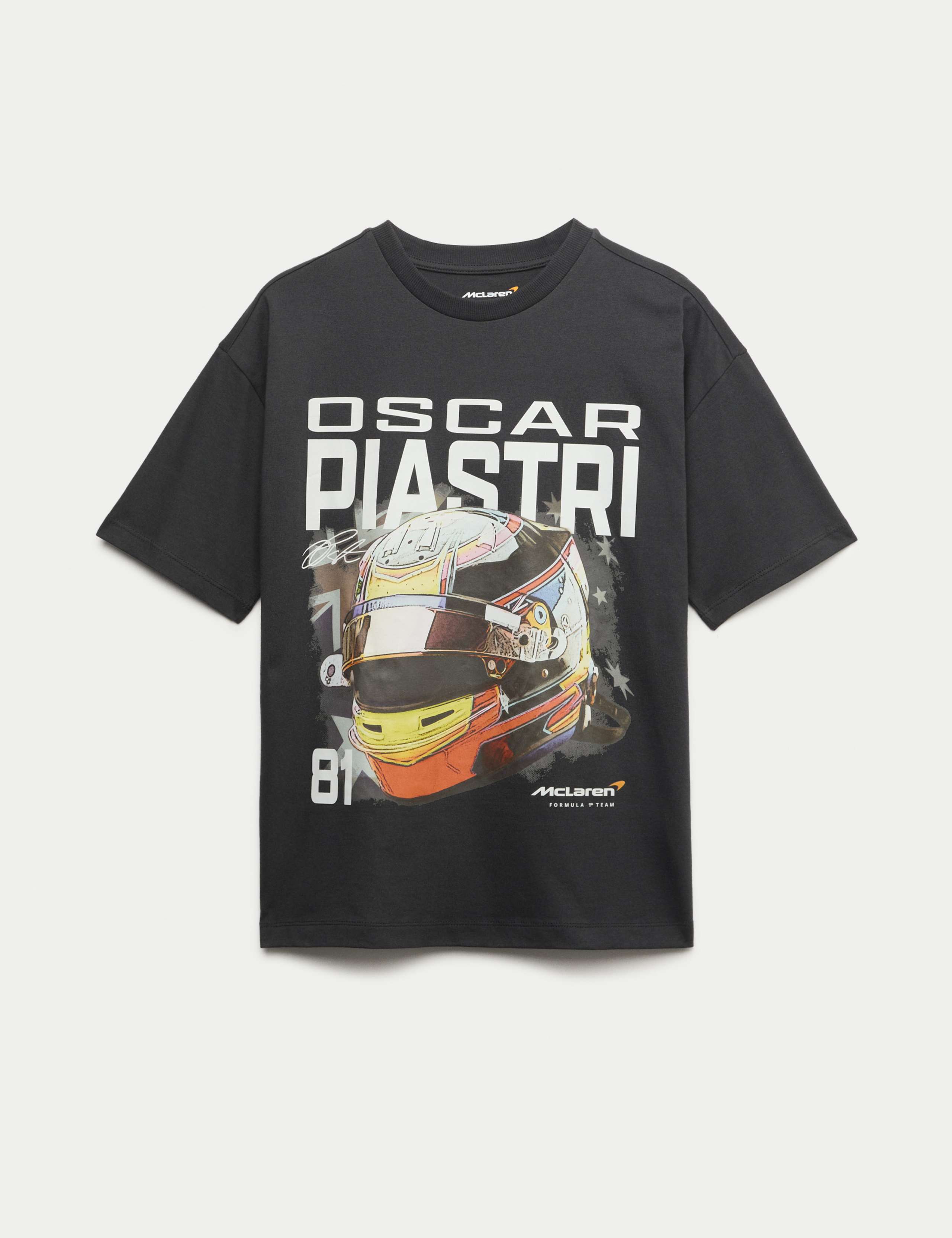 Pure Cotton McLaren™ F11® Team Oscar Piastri T-Shirt (6-16 Yrs) 1 of 1