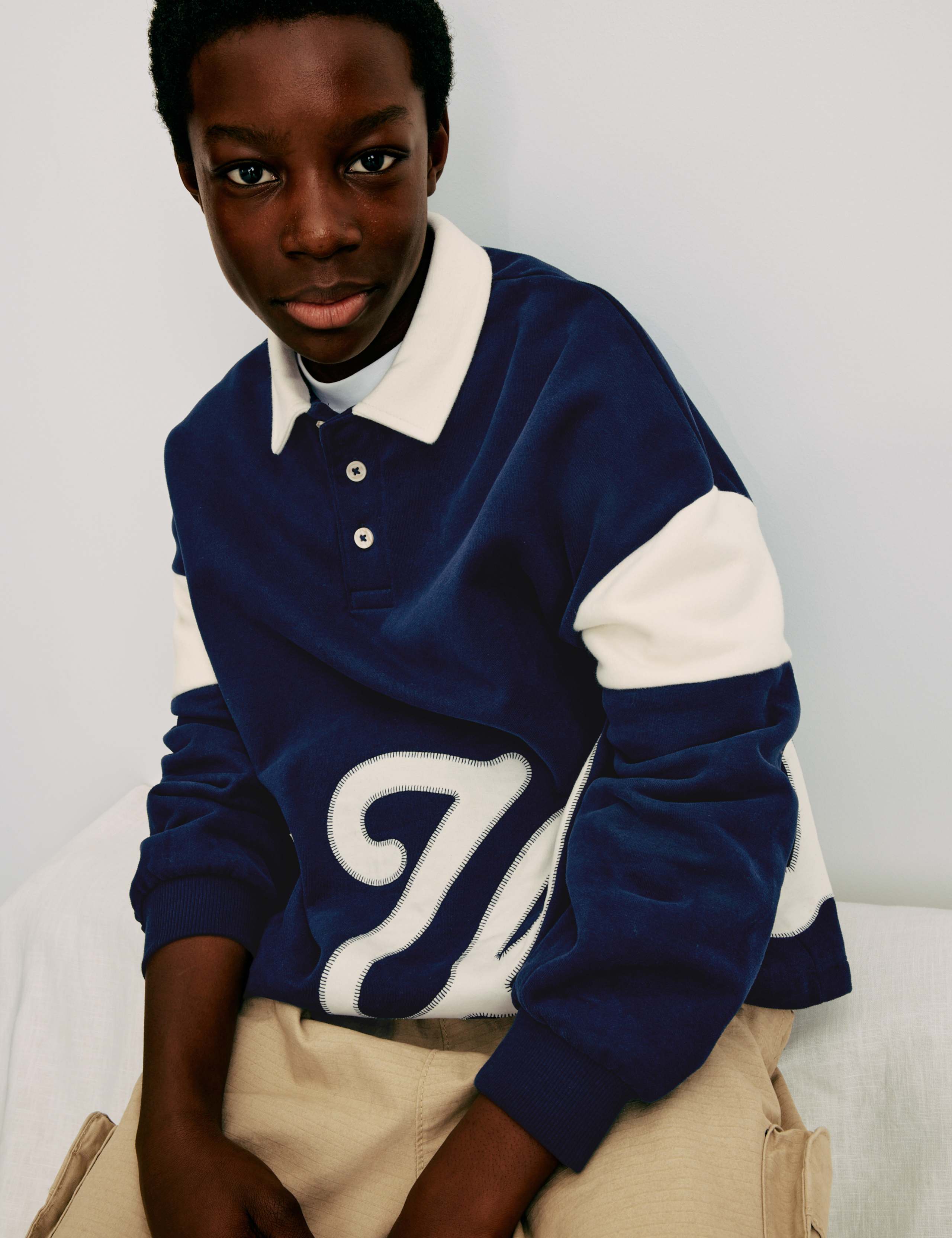 Cotton Rich Rugby Sweatshirt (6-16 Yrs) 5 of 8