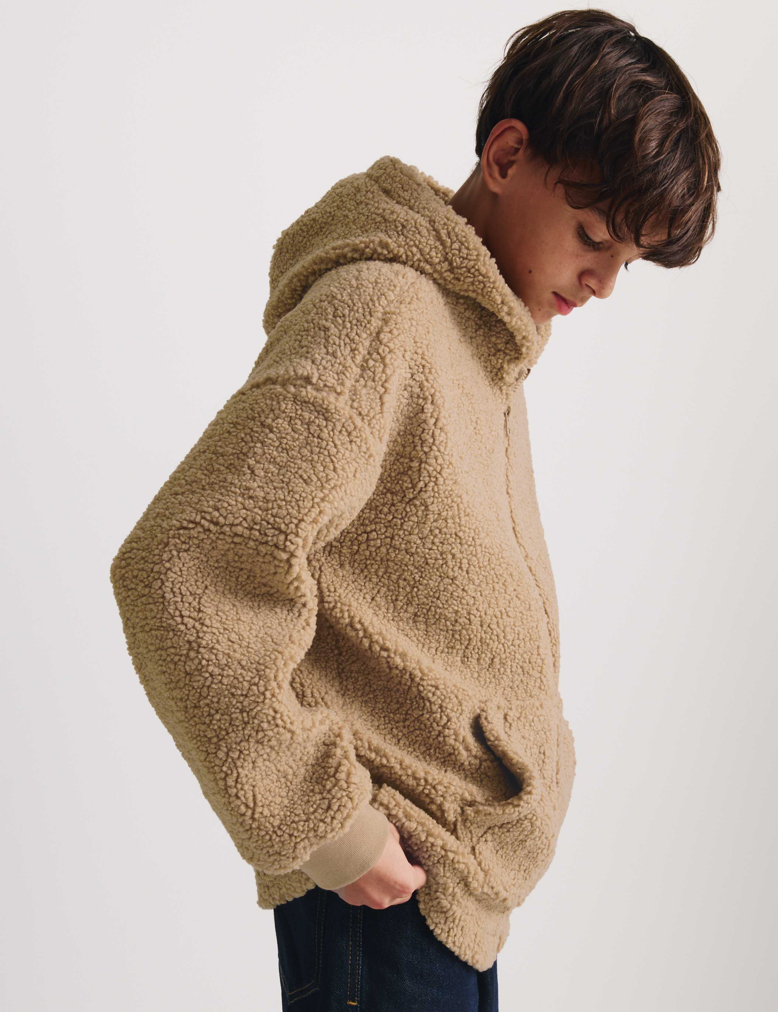 Borg Hooded Zip Jacket (6-16 Yrs) 3 of 8