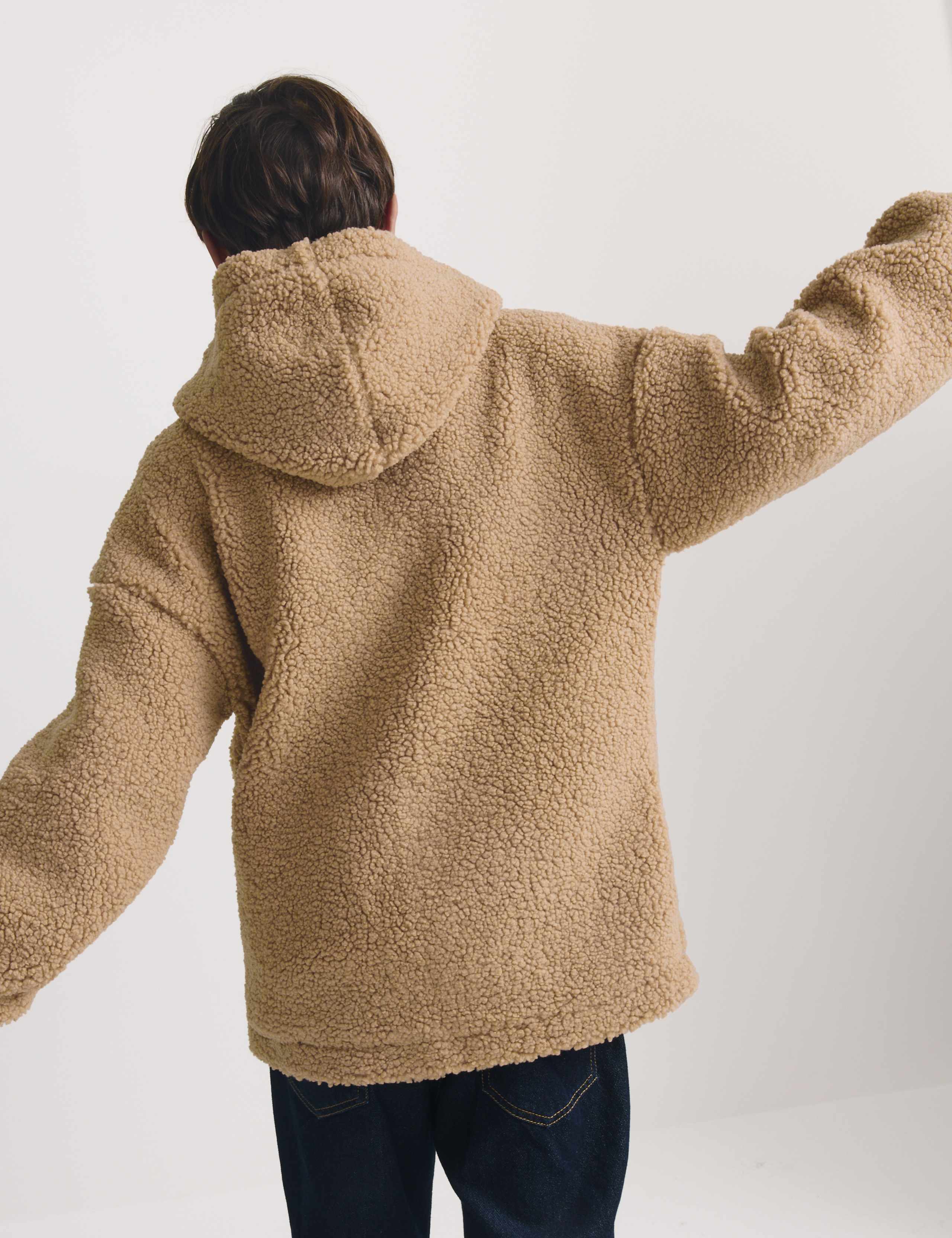 Borg Hooded Zip Jacket (6-16 Yrs) 5 of 8