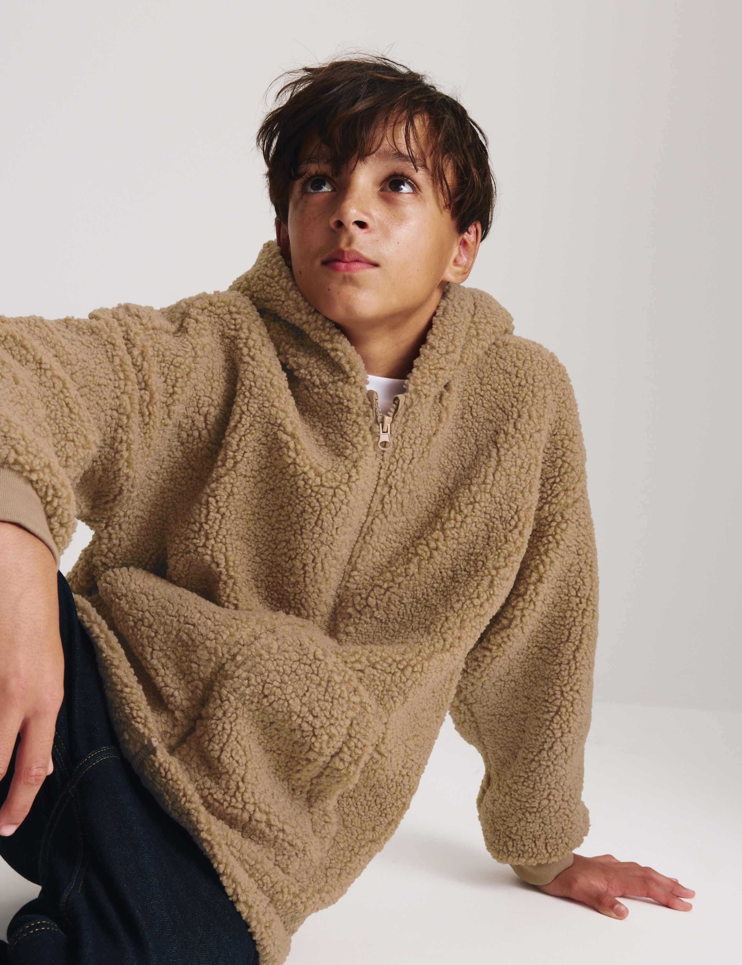 Borg Hooded Zip Jacket (6-16 Yrs) 7 of 8