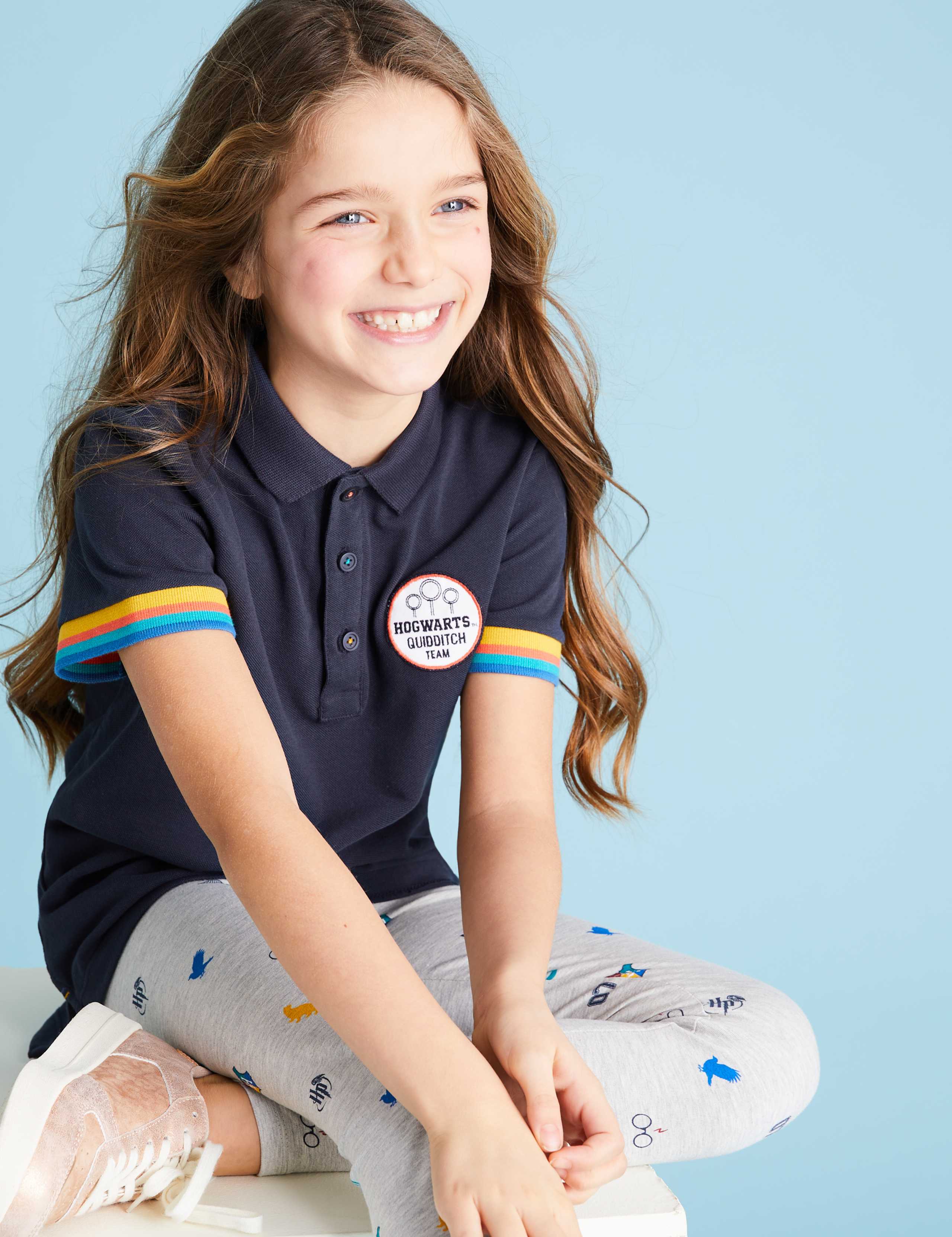Harry Potter™ Pure Cotton Polo Shirt (6-16 Yrs) 3 of 7