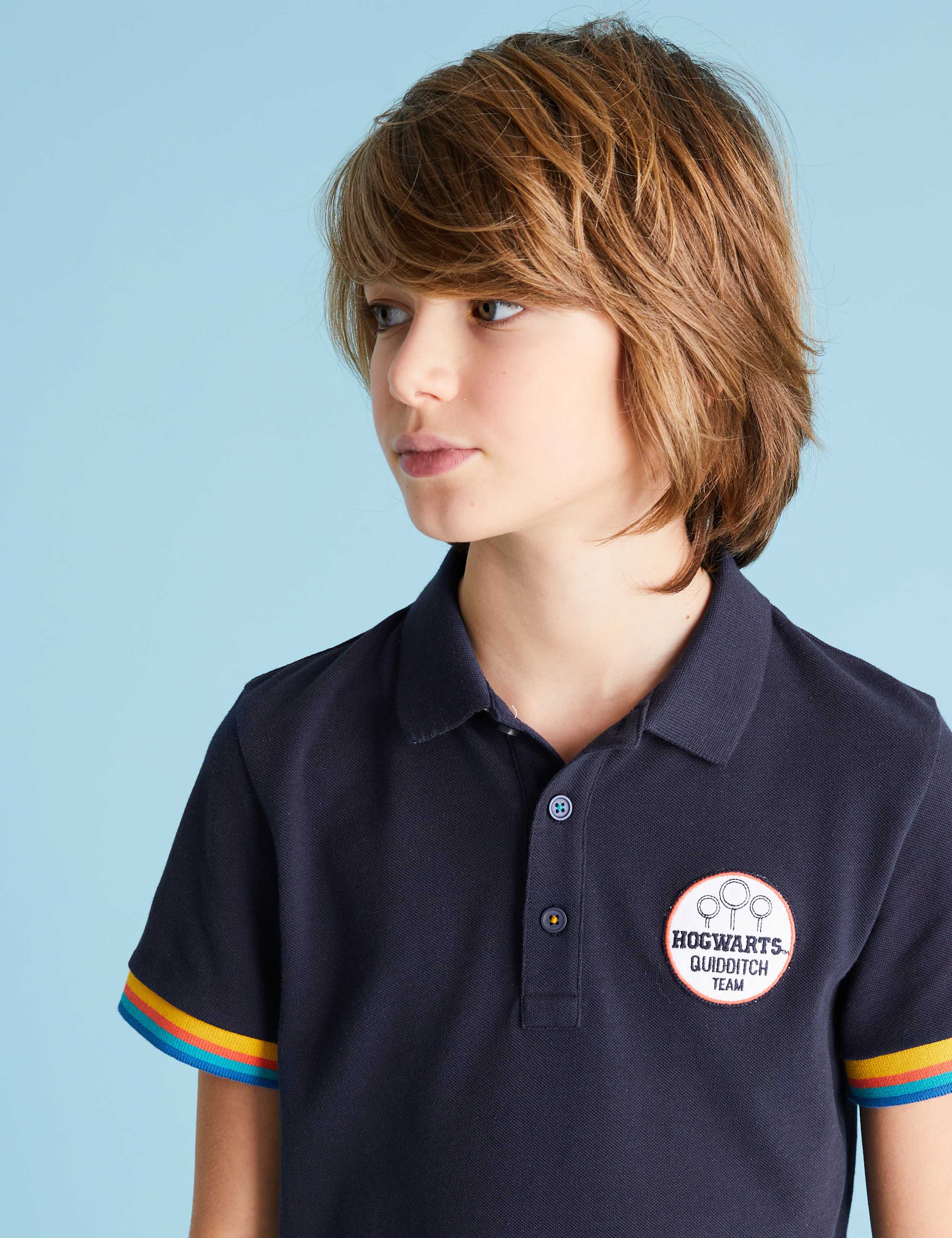 Harry Potter™ Pure Cotton Polo Shirt (6-16 Yrs) 4 of 7