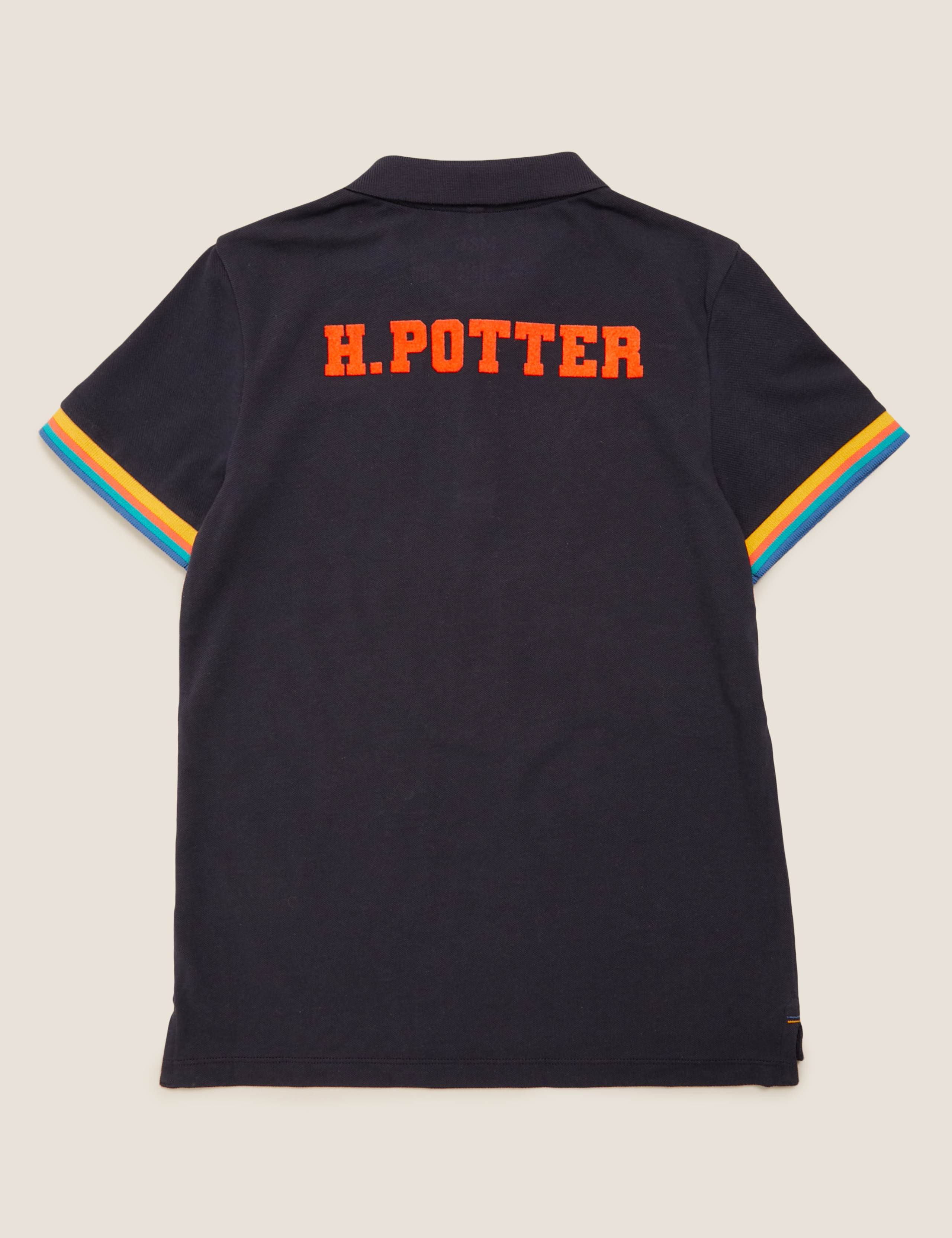 Harry Potter™ Pure Cotton Polo Shirt (6-16 Yrs) 7 of 7