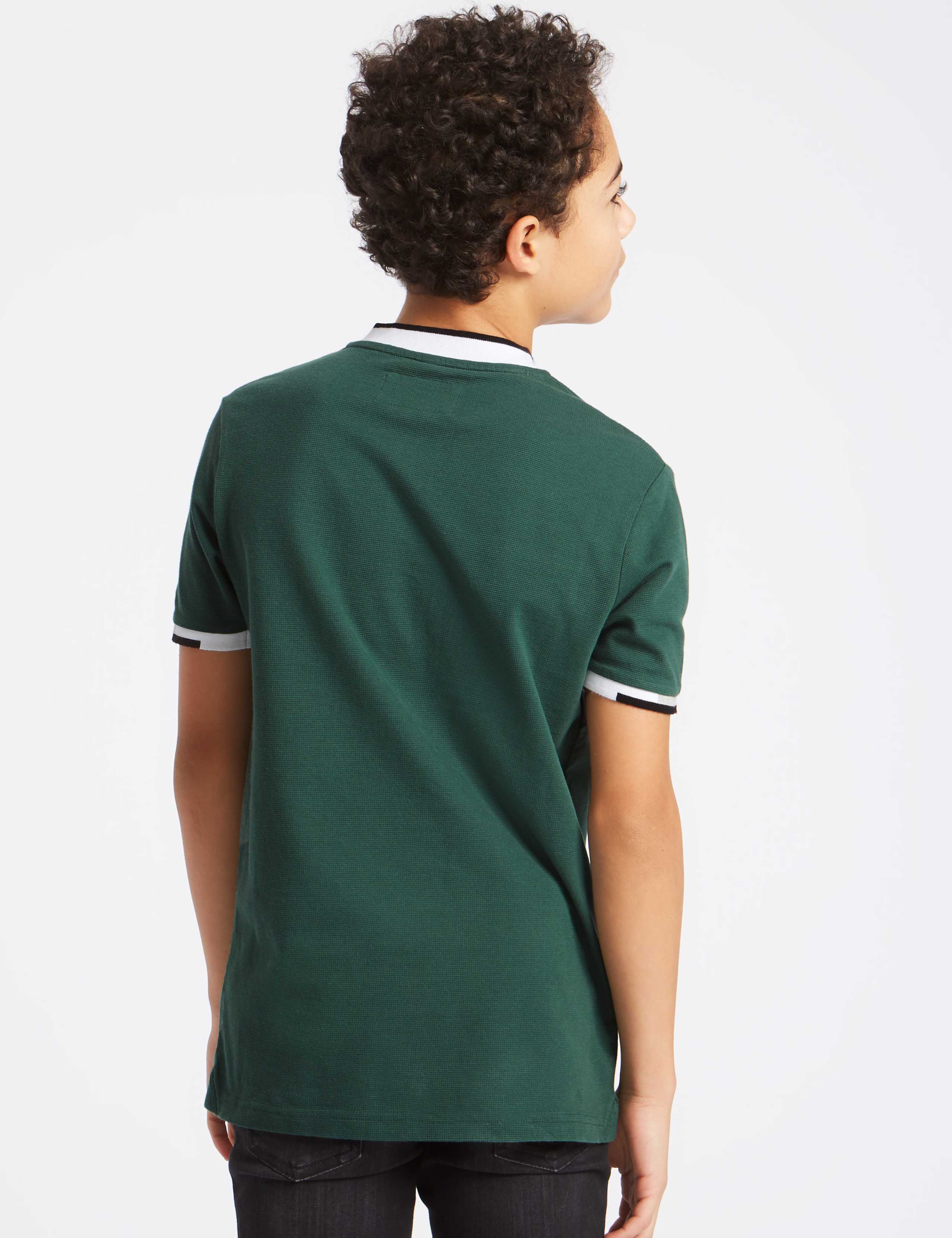 Pure Cotton Colour Block Polo Shirt (3-16 Years) 3 of 5