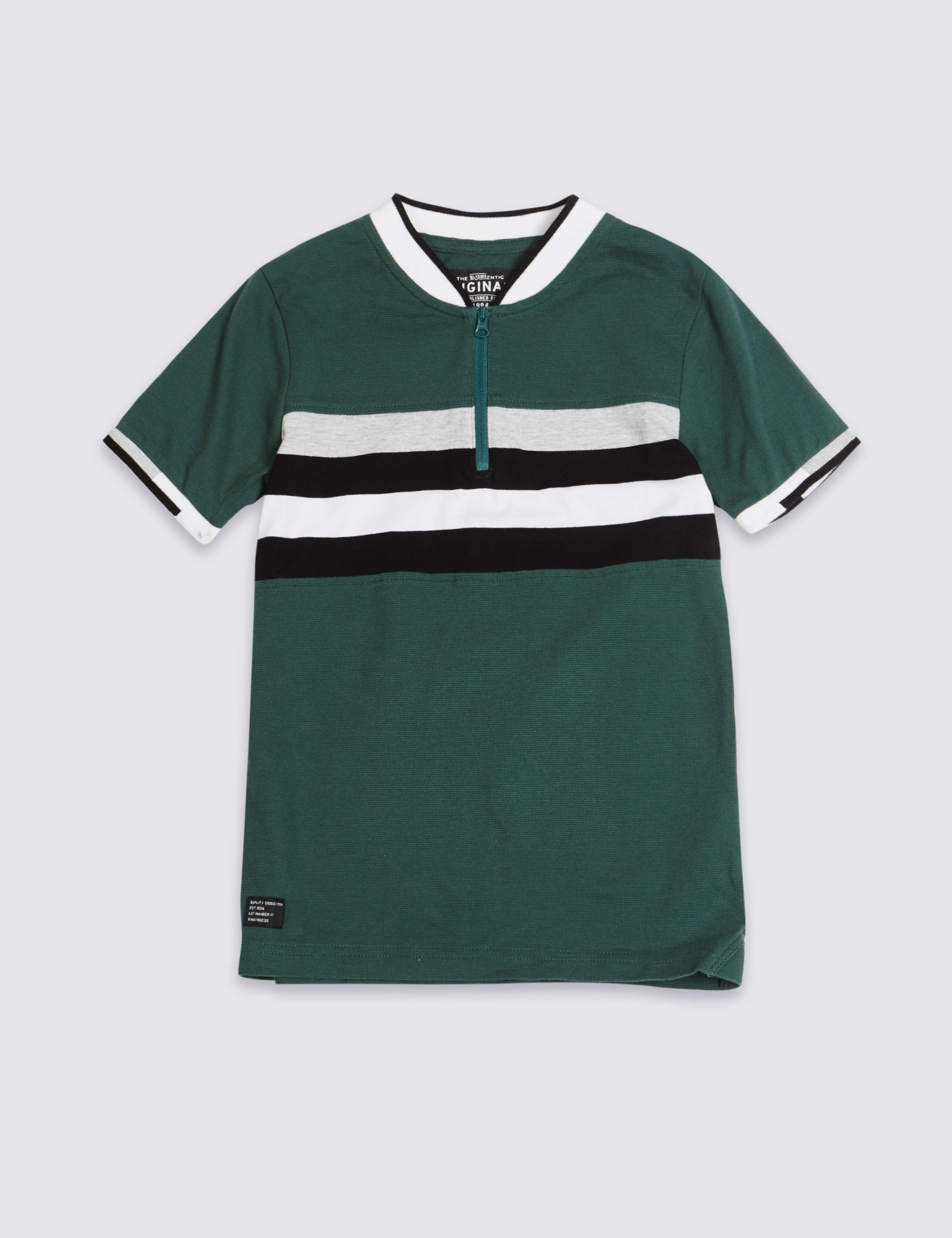 Pure Cotton Colour Block Polo Shirt (3-16 Years) 2 of 5