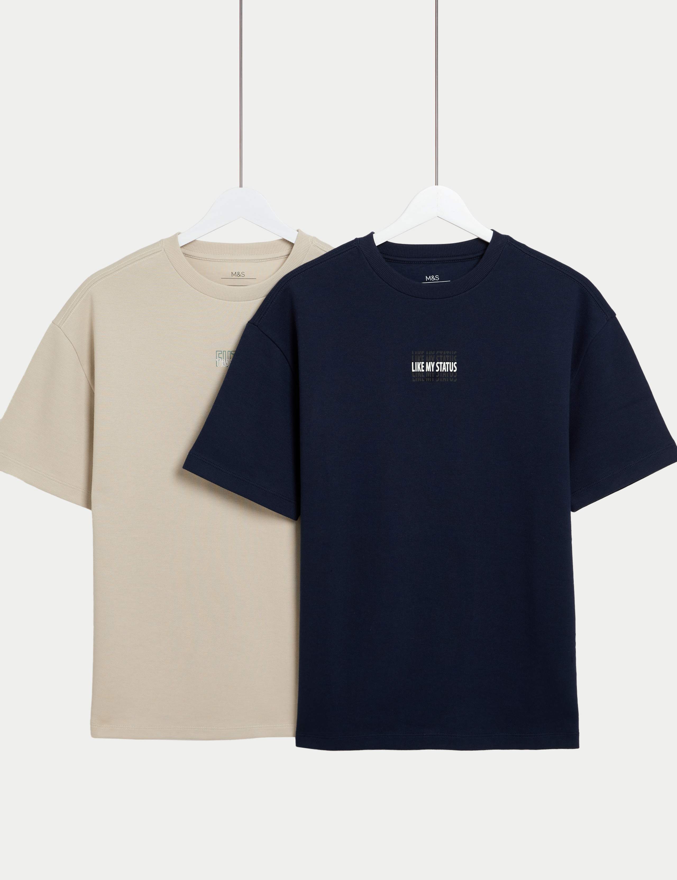 2 Pack Pique Future Trailblazer T-Shirts (2-16 Yrs) 1 of 1