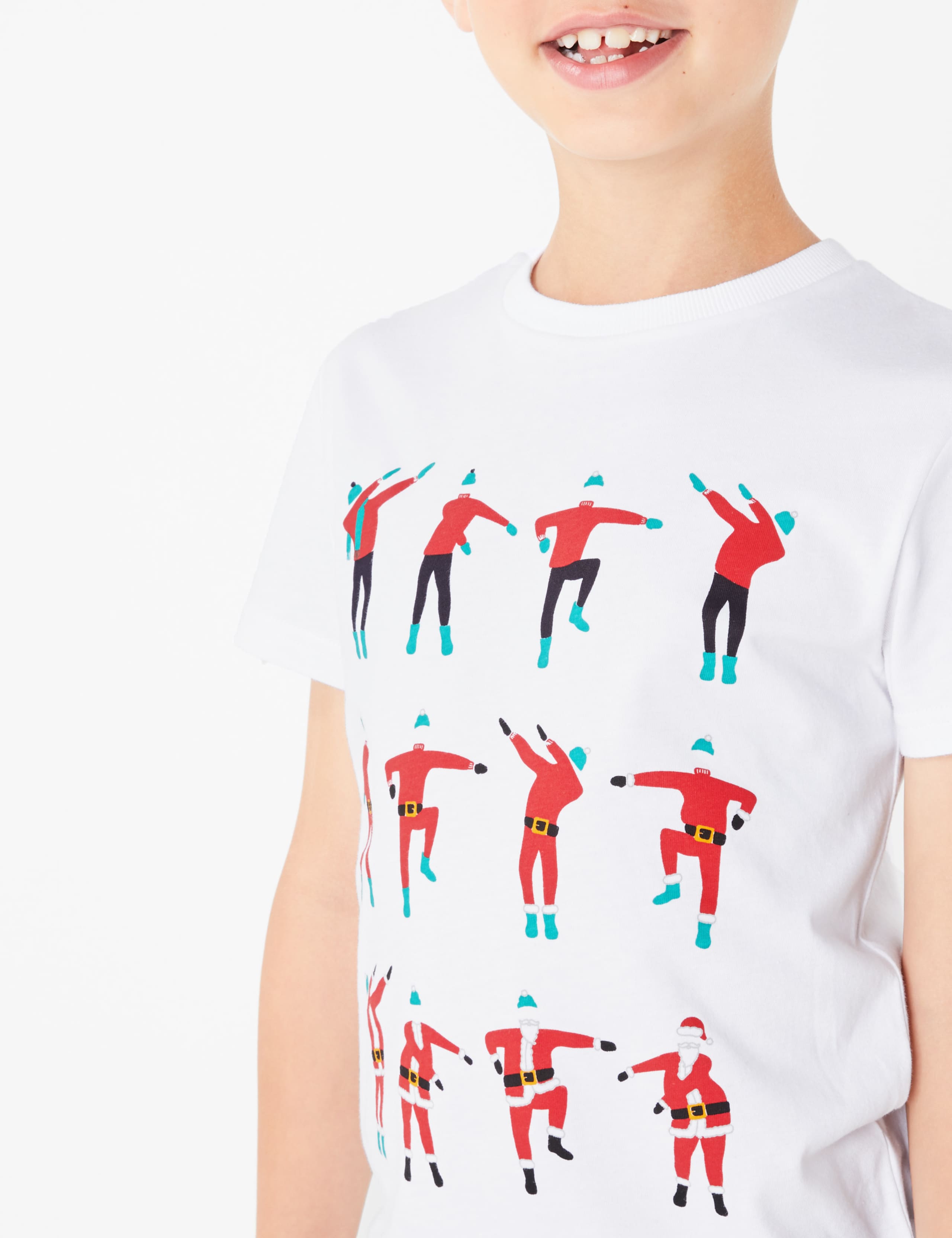 Festive Floss Print T-Shirt (3-16 Years) 2 of 3