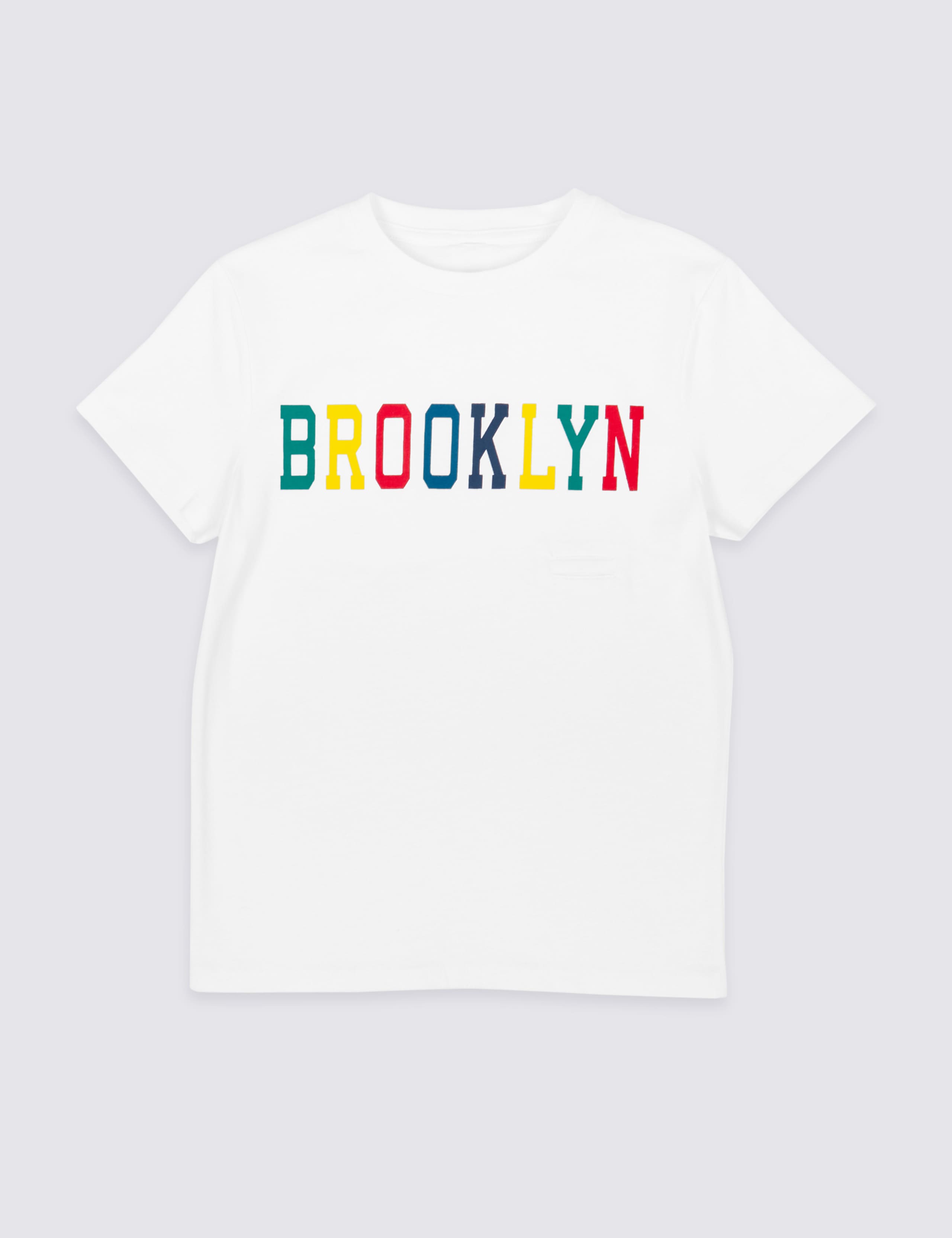 Easy Dressing Pure Cotton Brooklyn T-Shirt (3-16 Years) 1 of 1