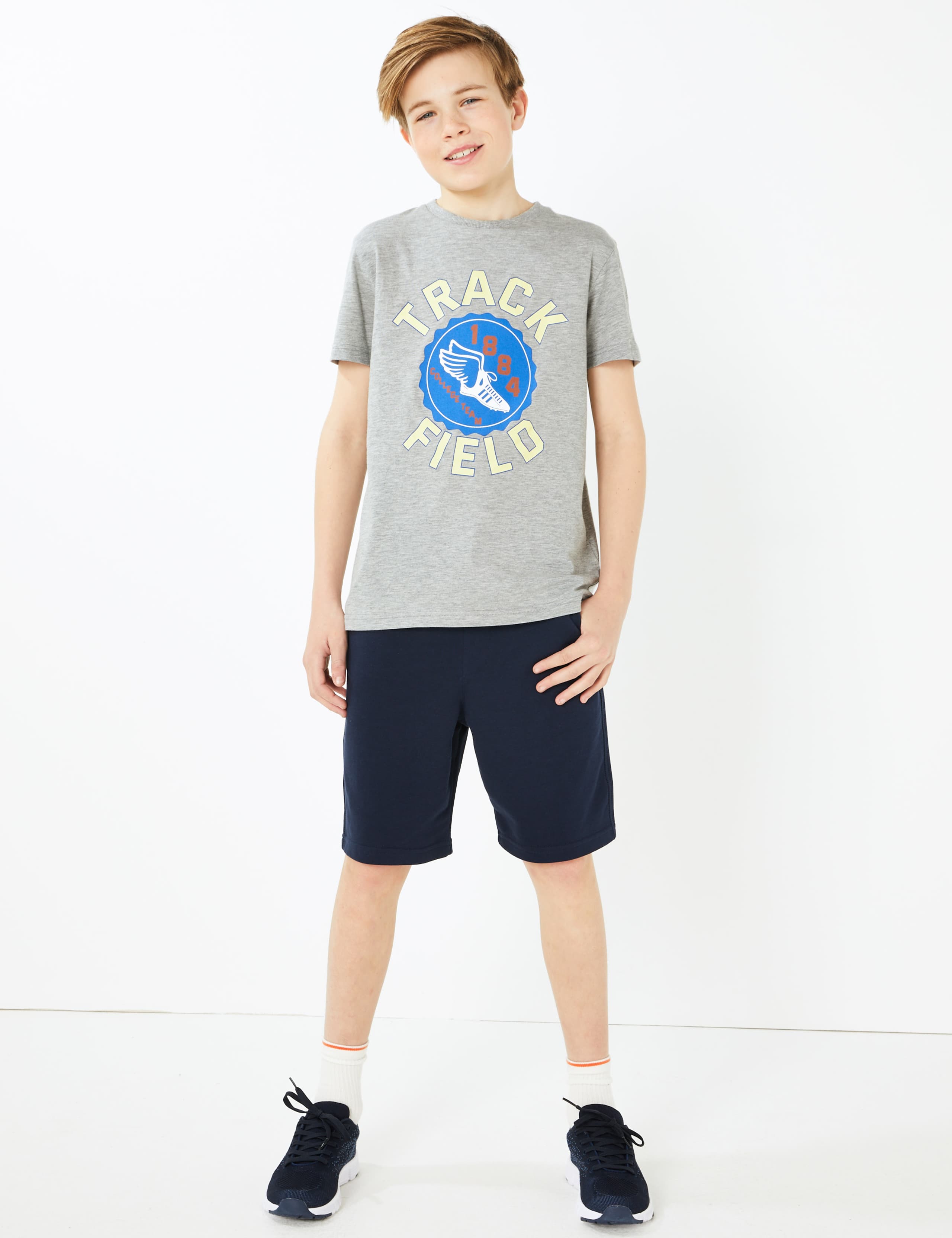 Cotton Track & Field Slogan T-Shirt (6-16 Yrs) 3 of 4