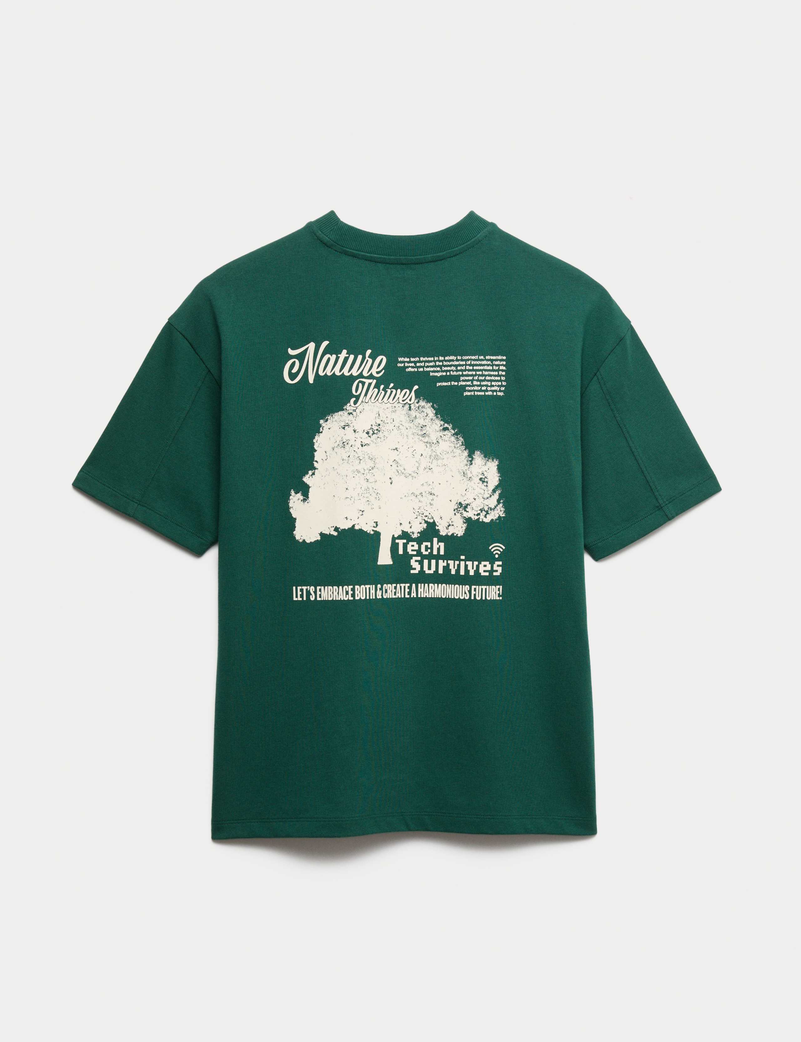 Pure Cotton Nature Thrives Graphic T-Shirt (6-16 Yrs) 2 of 4