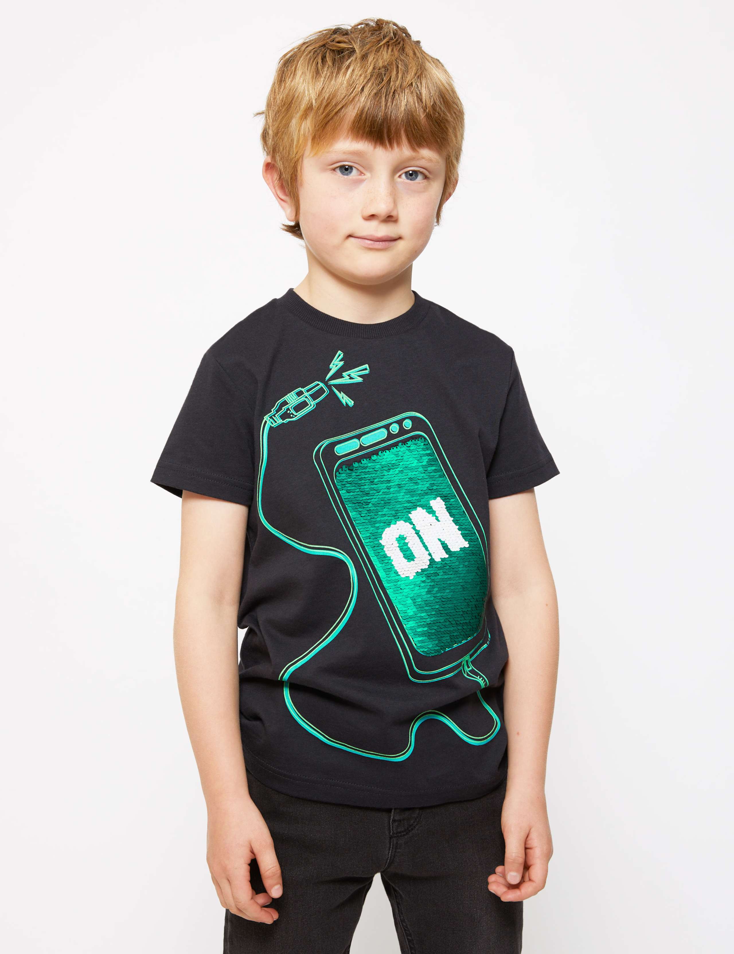 Cotton Two-Way Sequin T-Shirt (6-16 Yrs) 3 of 7