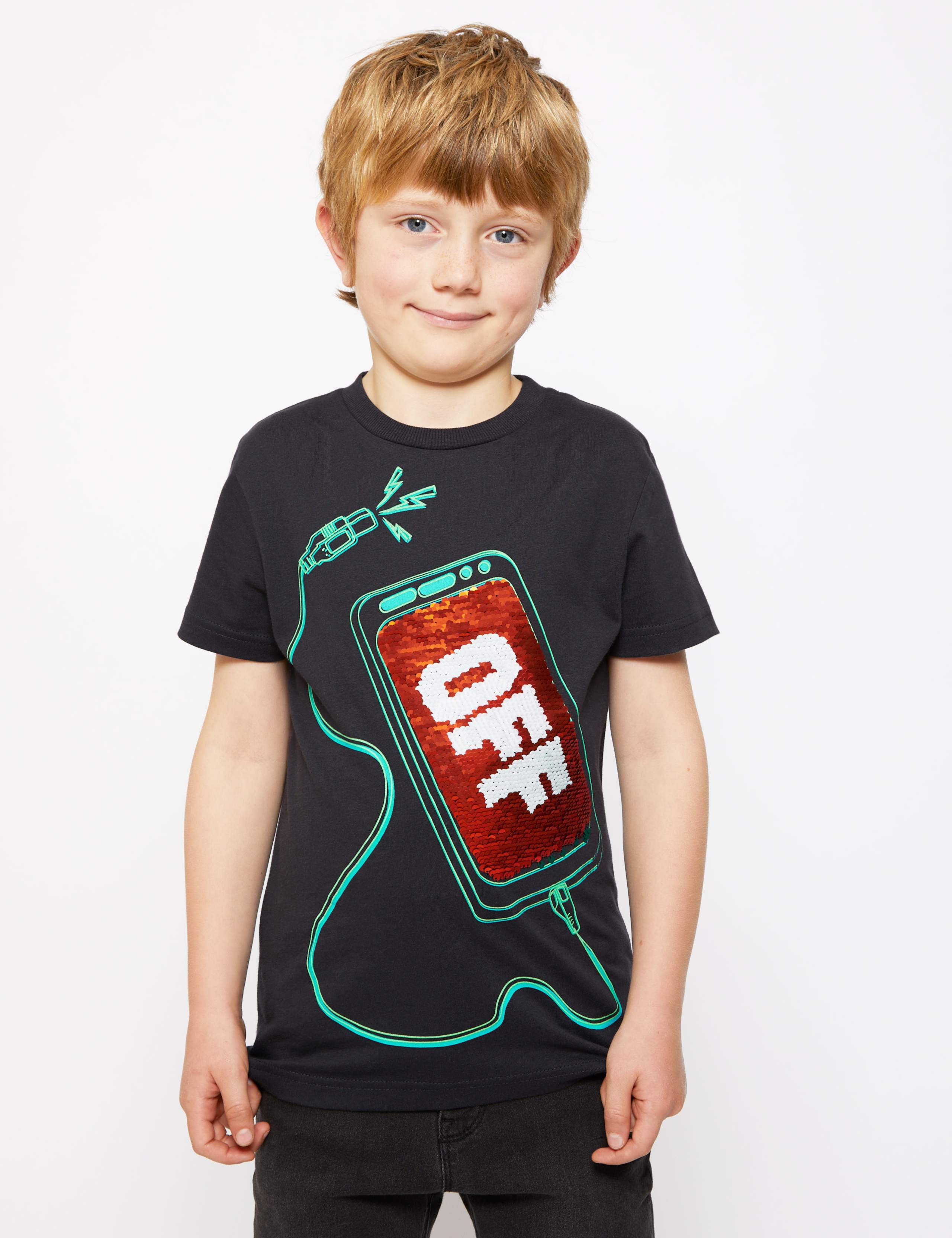 Cotton Two-Way Sequin T-Shirt (6-16 Yrs) 4 of 7