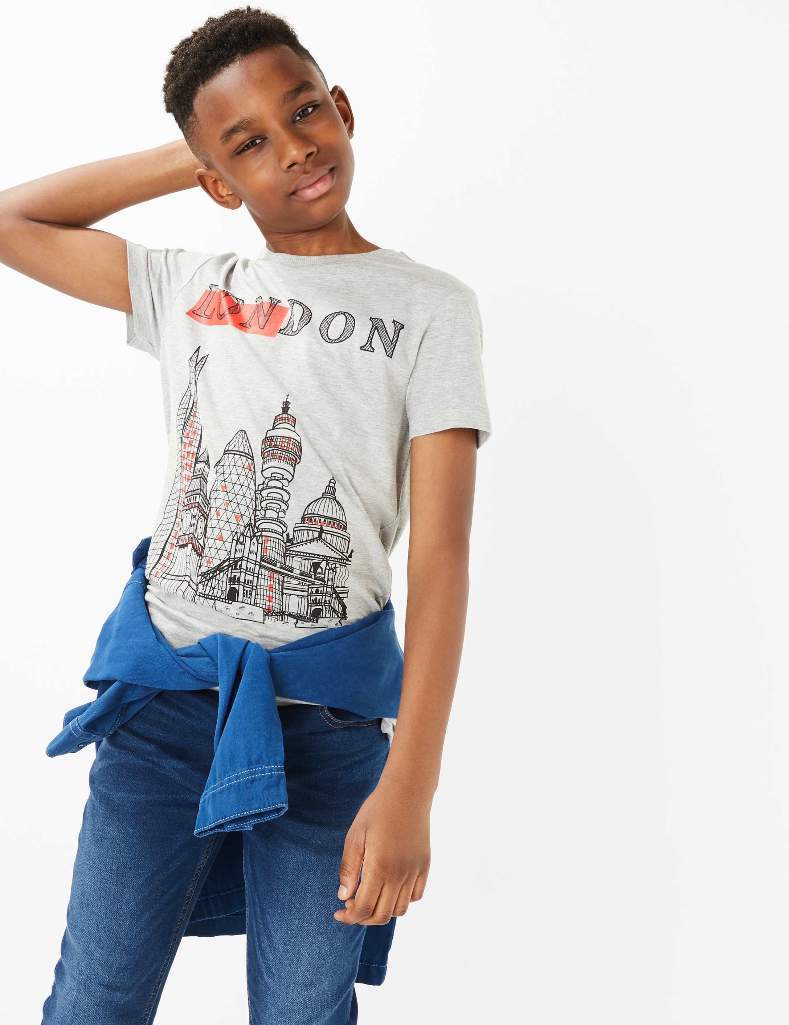 Cotton Rich London T-Shirt (6-16 Yrs) 1 of 4