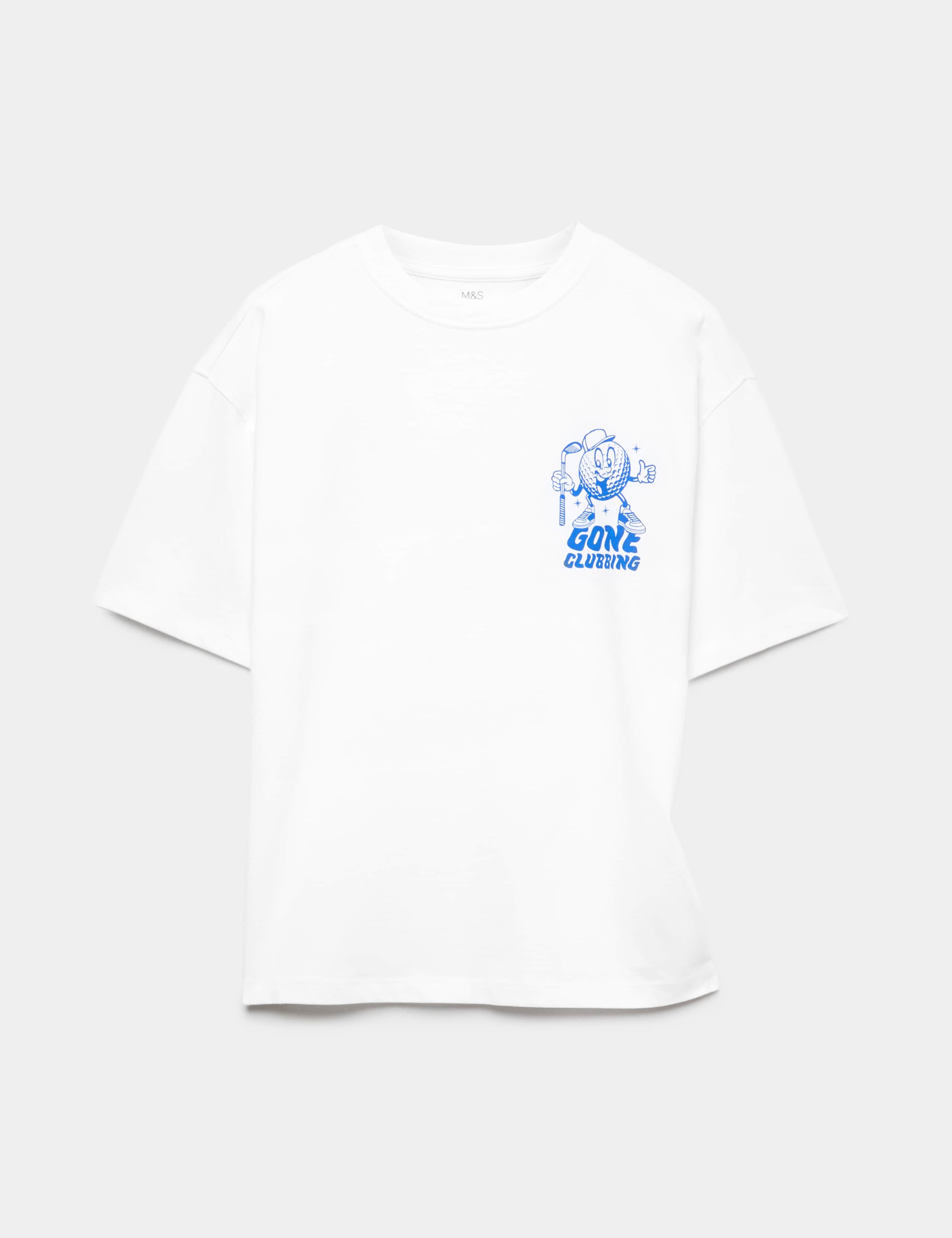 Pure Cotton Gone Clubbing Graphic T-Shirt (6-16 Yrs) 1 of 2