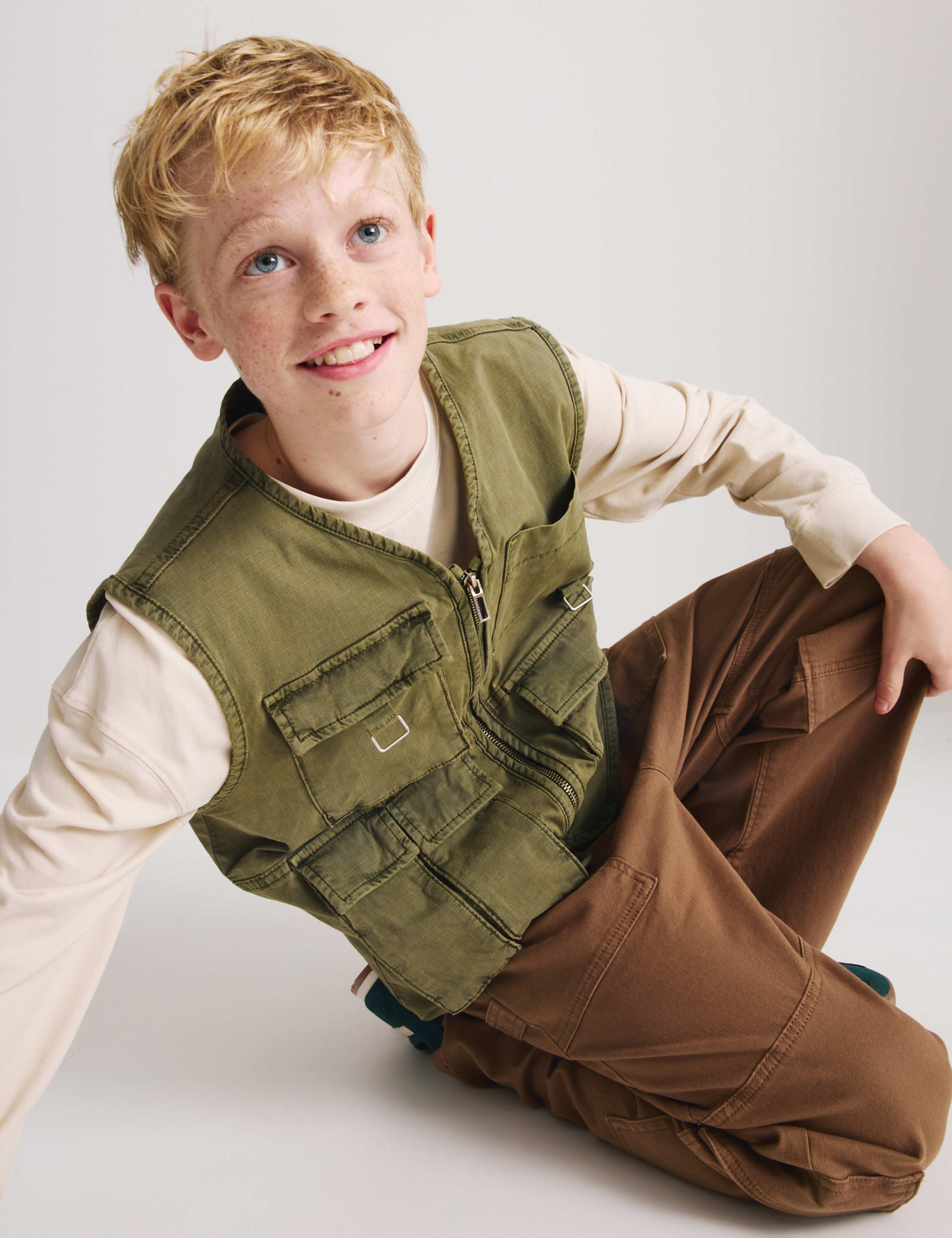 Cotton Rich Cargo Trousers (6-16 Years) 4 of 6