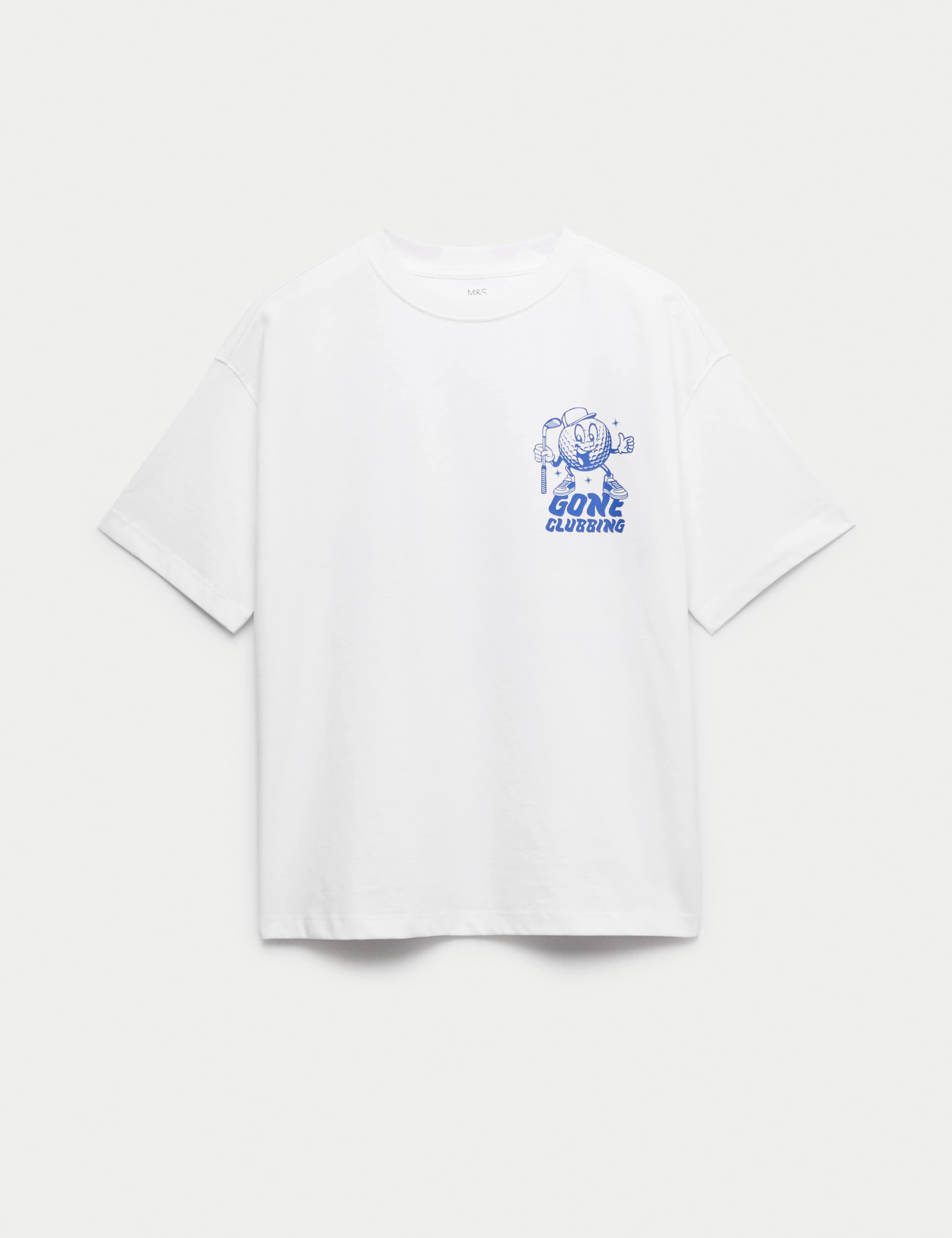 Pure Cotton Golf Graphic T-Shirt (6-16 Yrs) 1 of 2