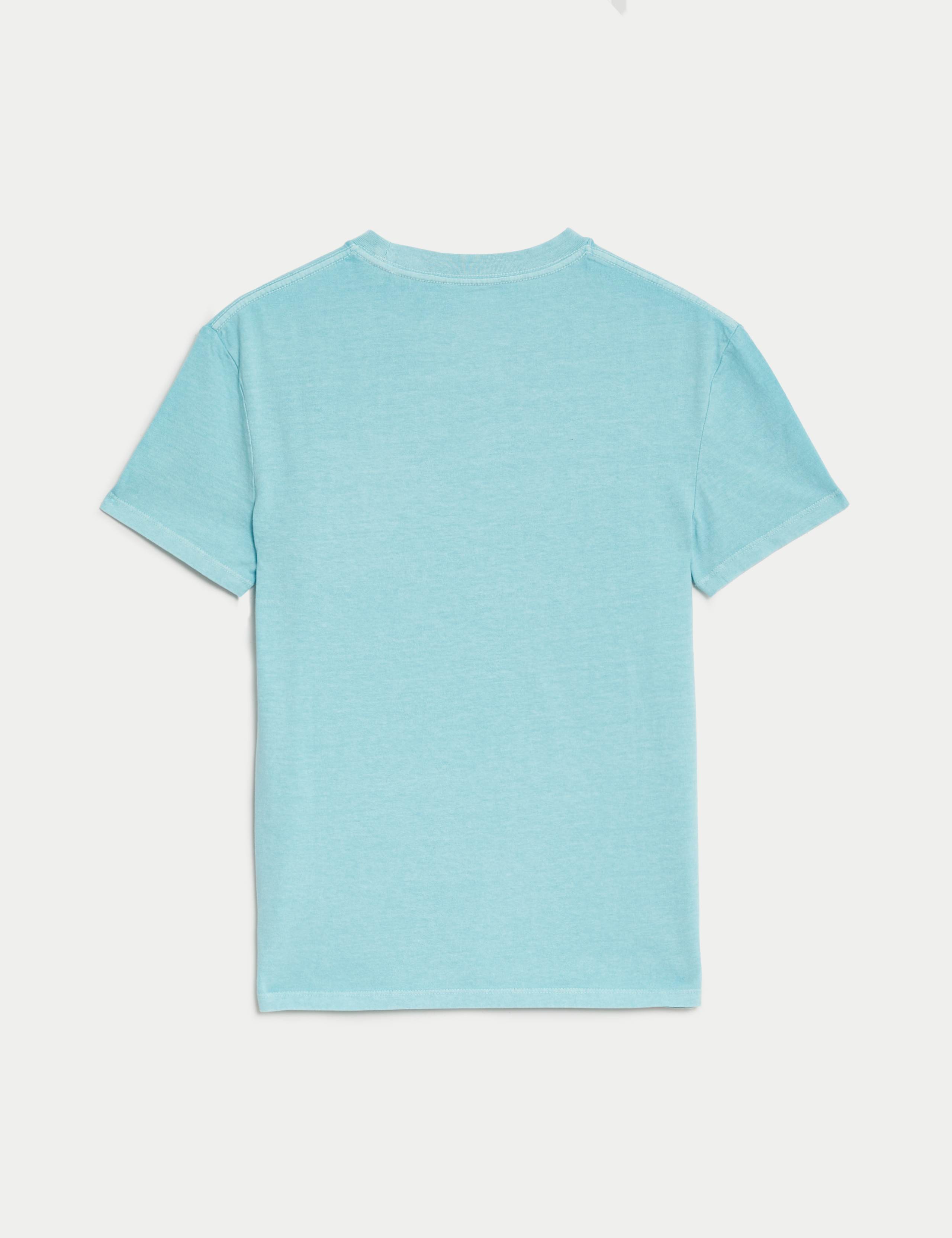 Pure Cotton Garment Dyed T-Shirt (6-16 Yrs) 2 of 2