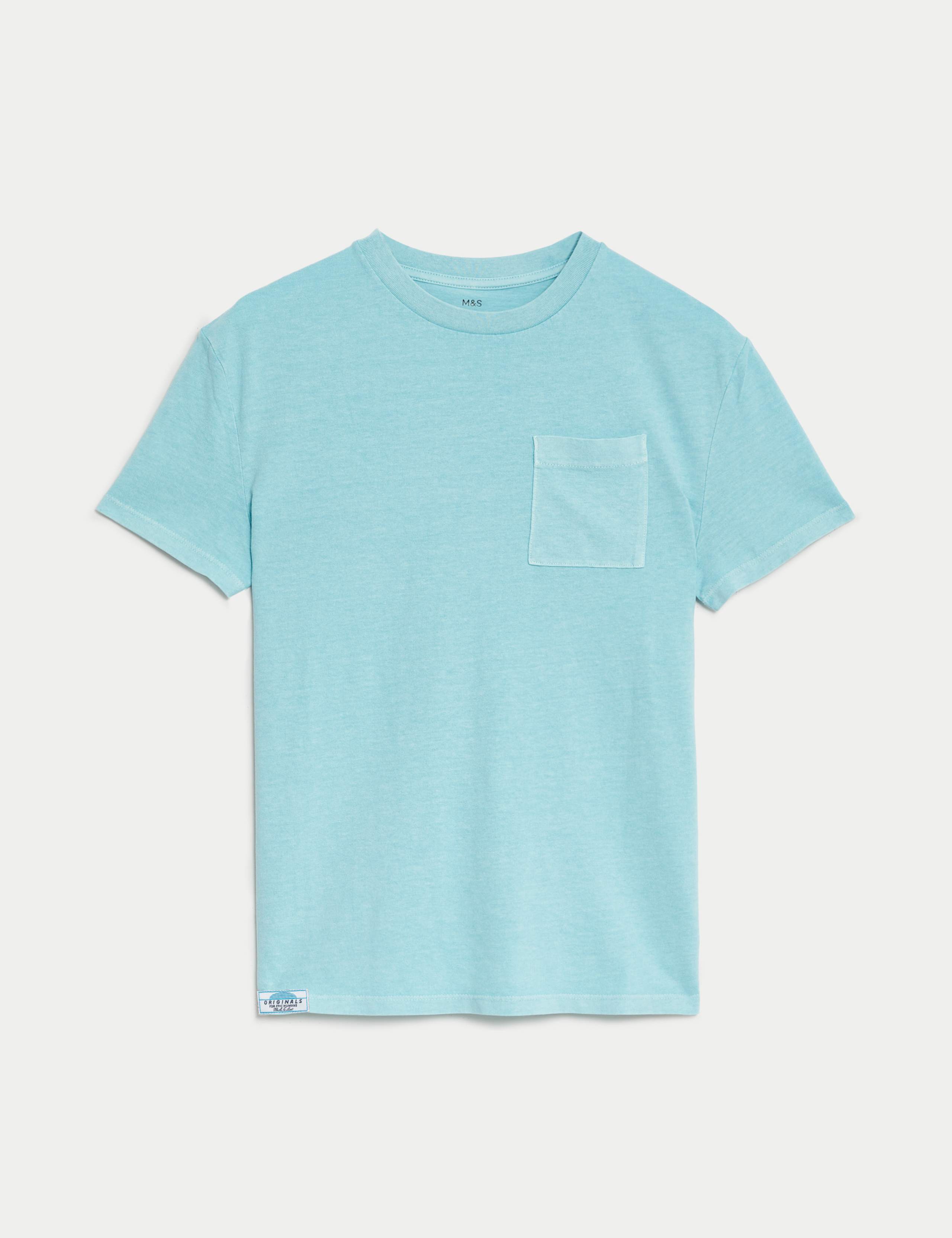 Pure Cotton Garment Dyed T-Shirt (6-16 Yrs) 1 of 2