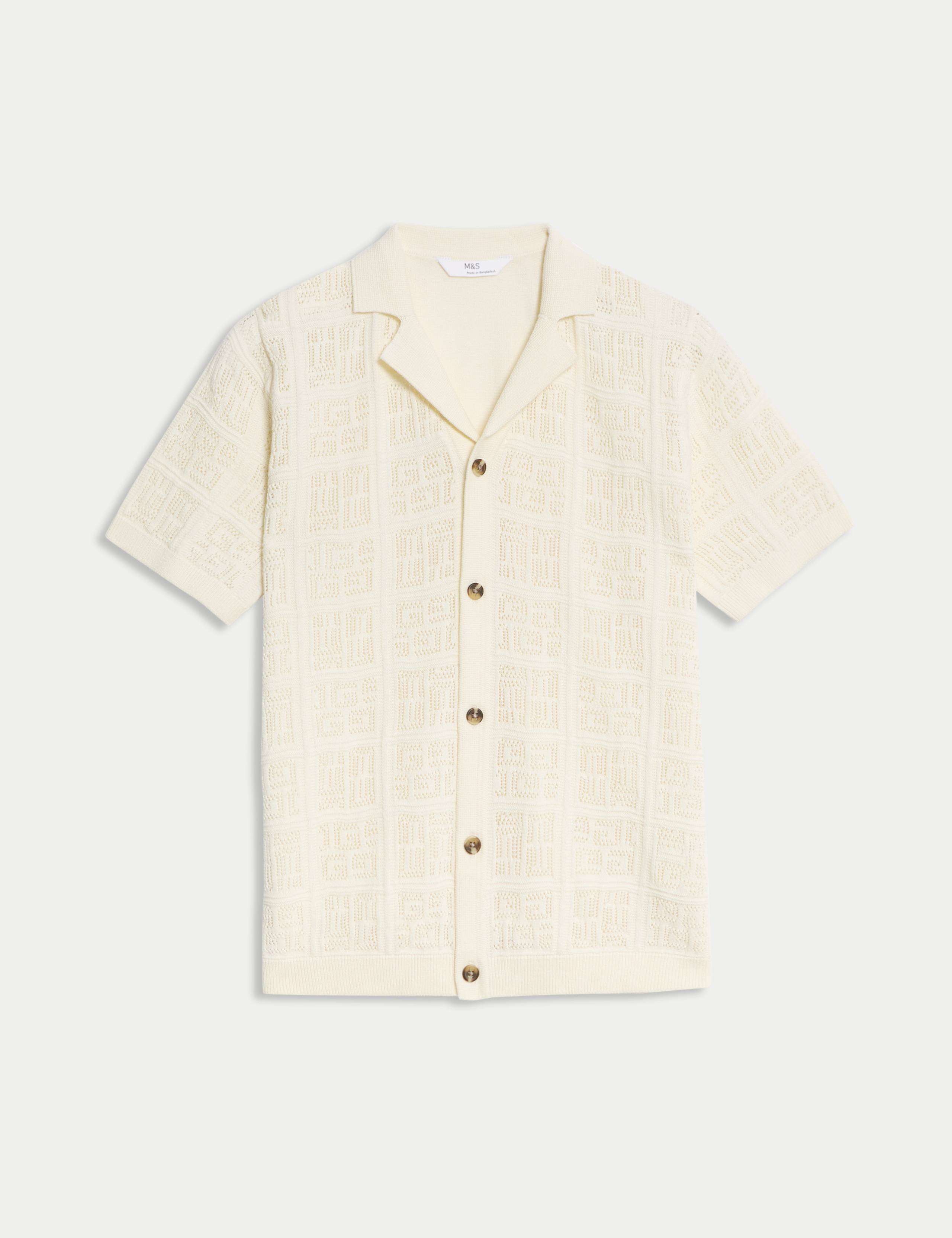 Pure Cotton Fine Knitted Shirt (6-16 Yrs) 2 of 4