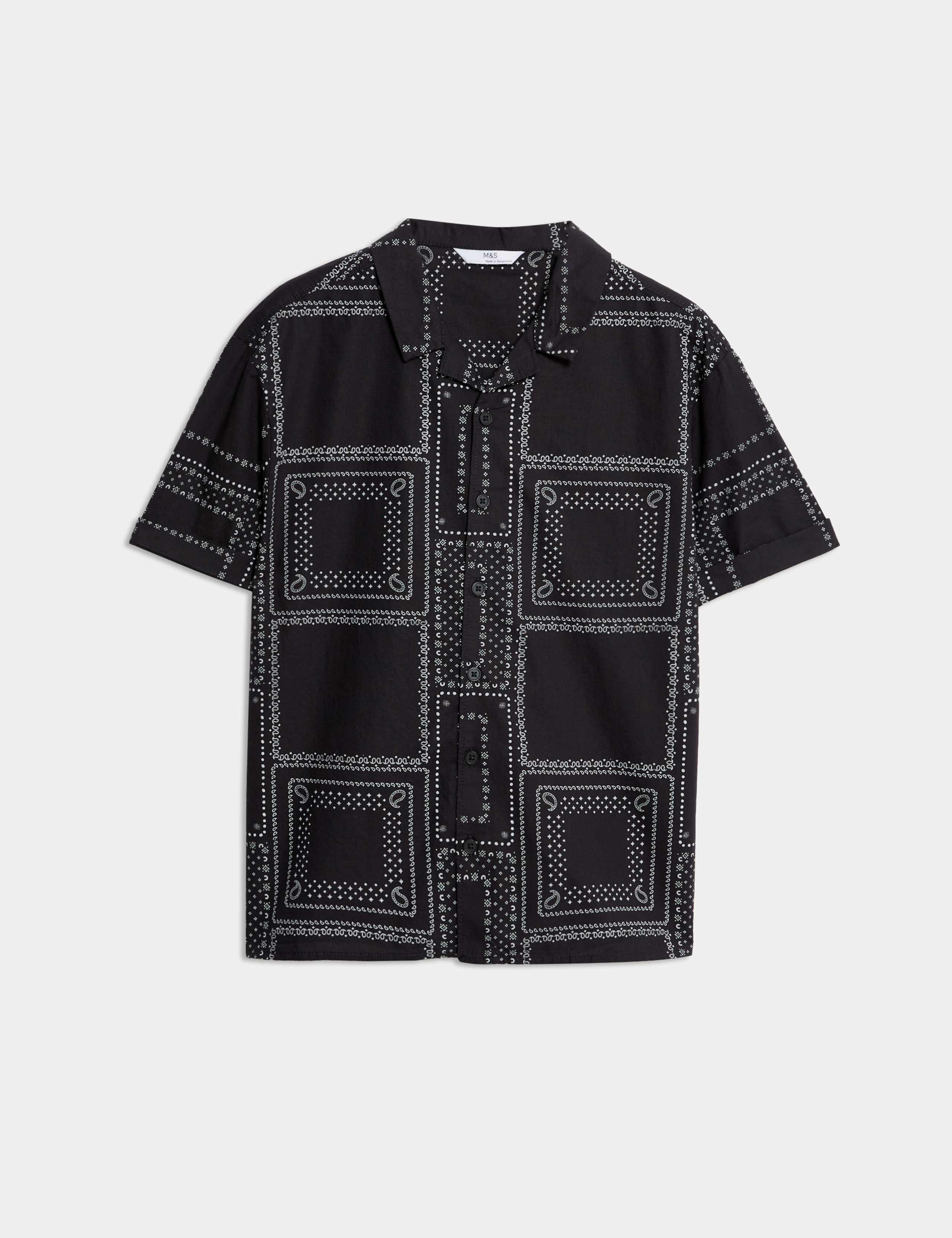 Pure Cotton Patterned Shirt (6-16 Yrs) 2 of 7