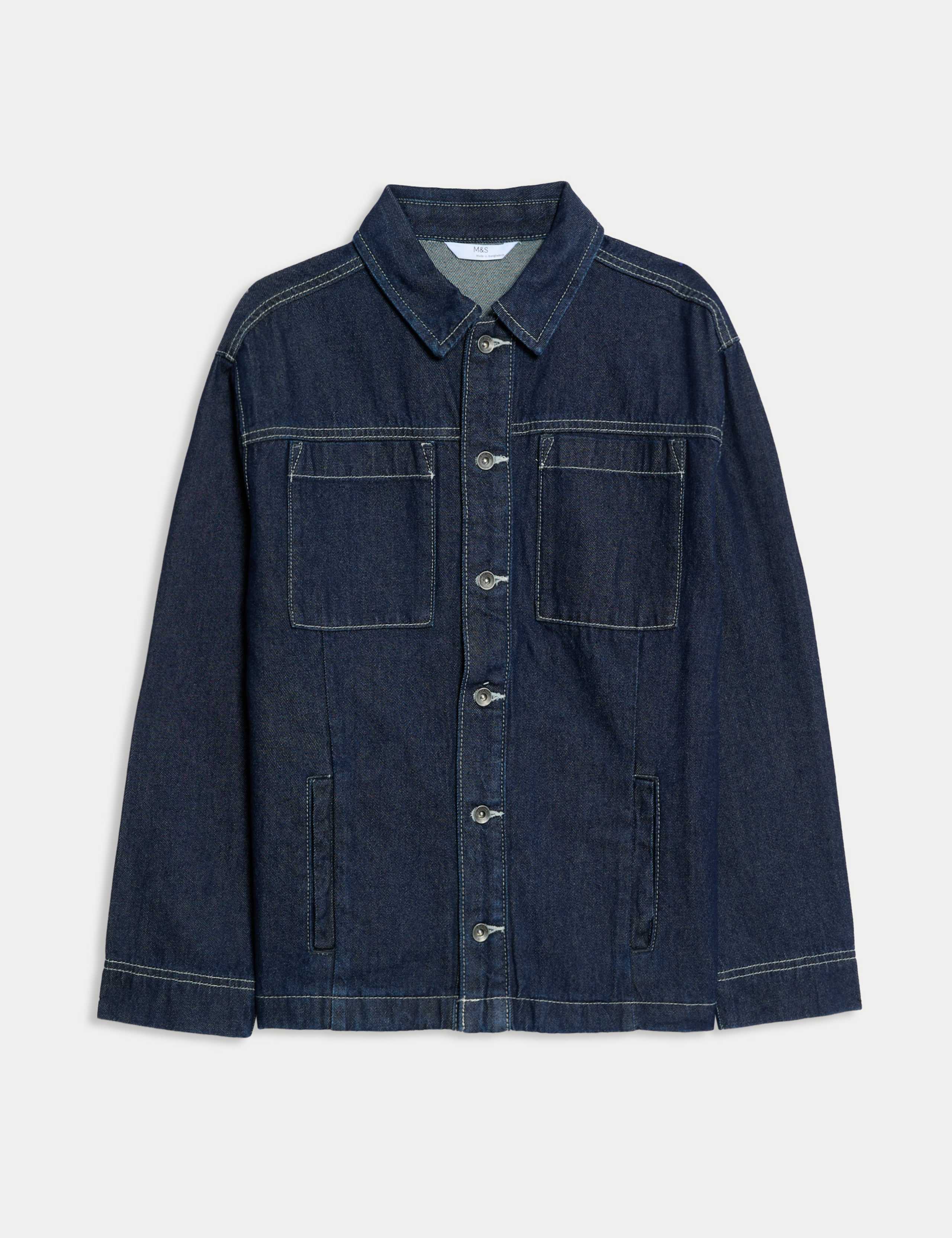 Pure Cotton Denim Shirt (6-16 Yrs) 1 of 2