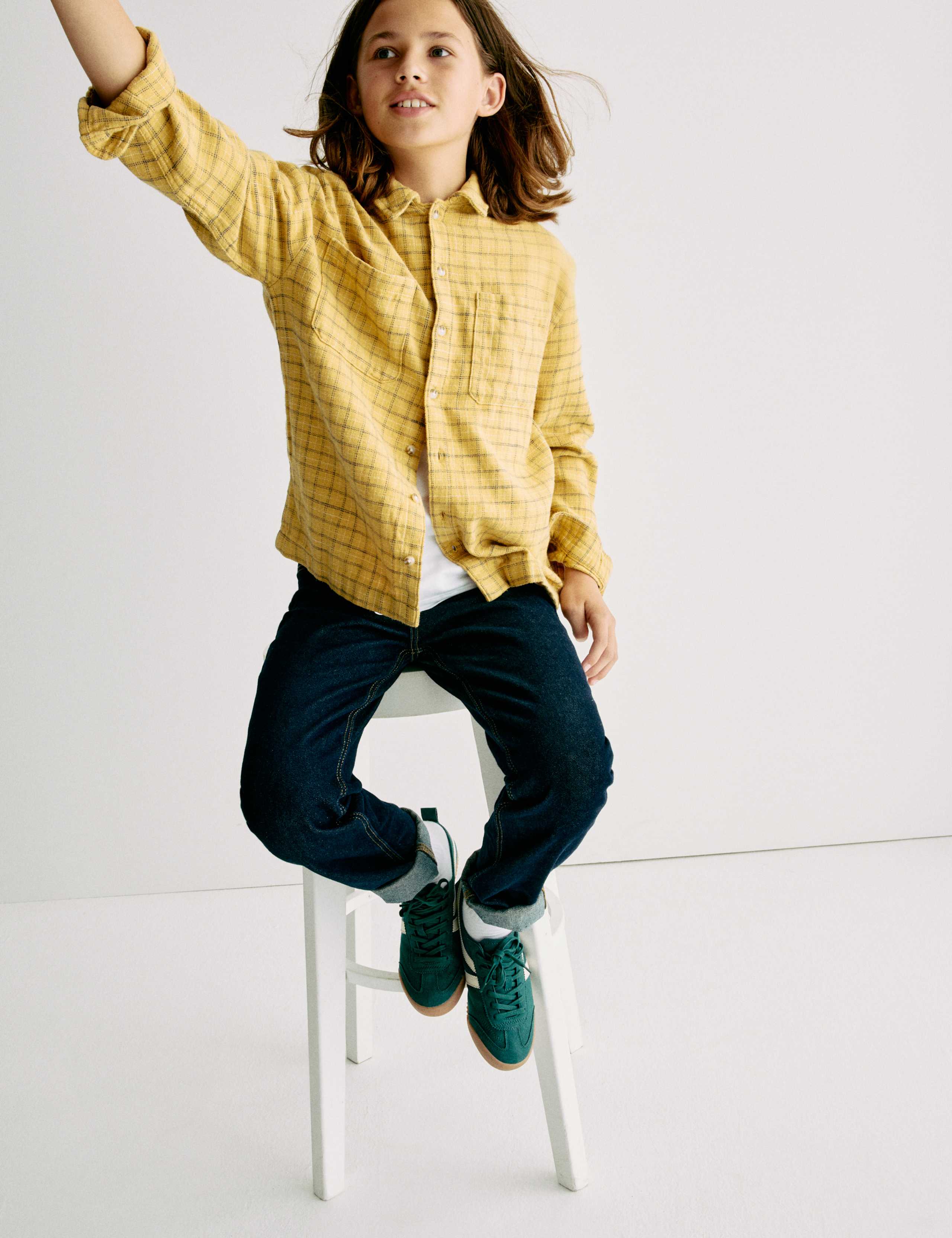 Pure Cotton Checked Shirt (6-16 Yrs) 4 of 7
